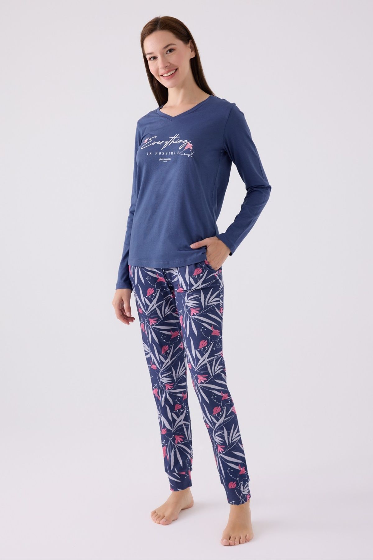Pierre Cardin İkili Pijama Takım Mor - Süprem - 2Li Takım
