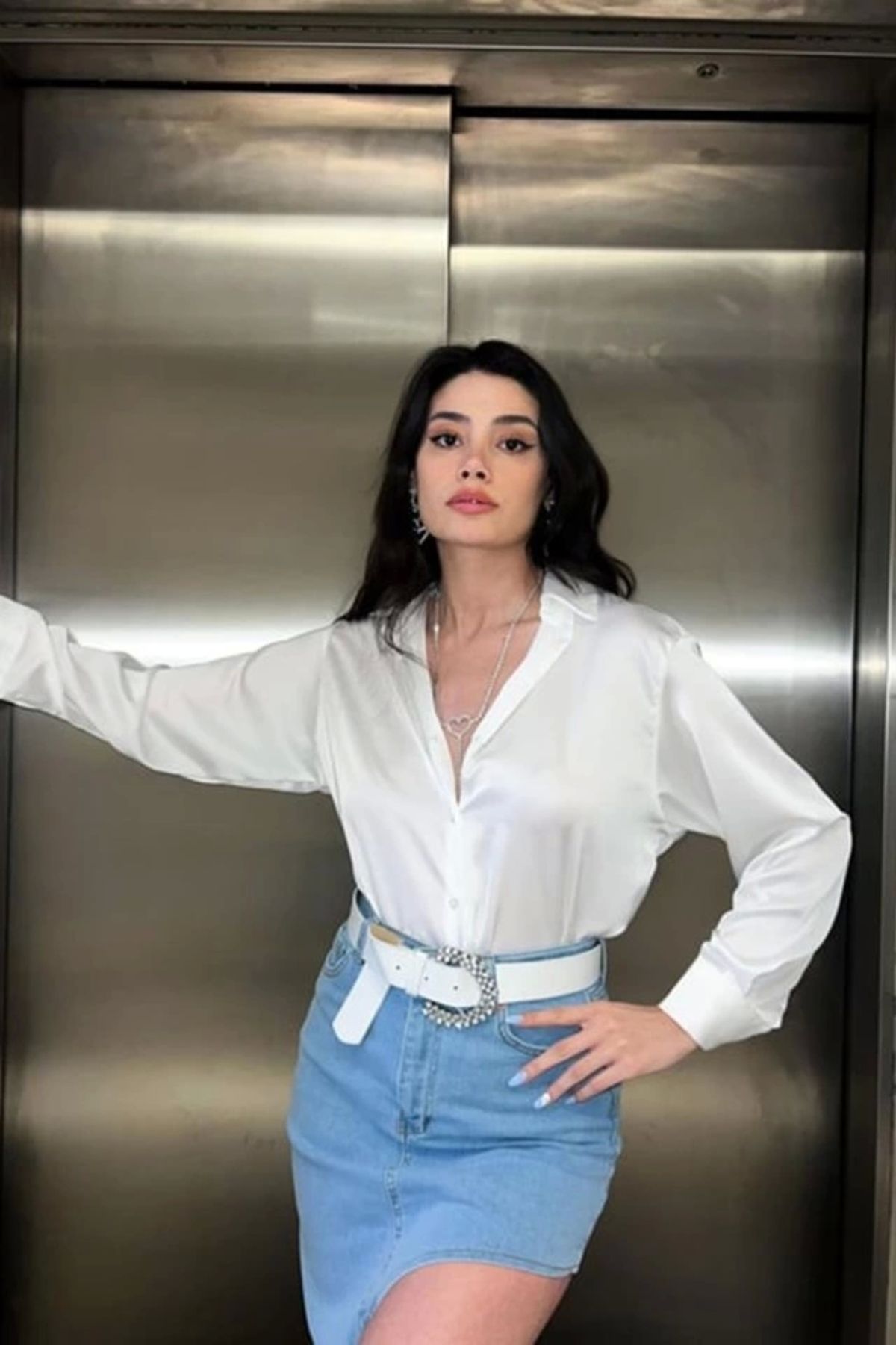 MODA Beyaz aten Gömlek