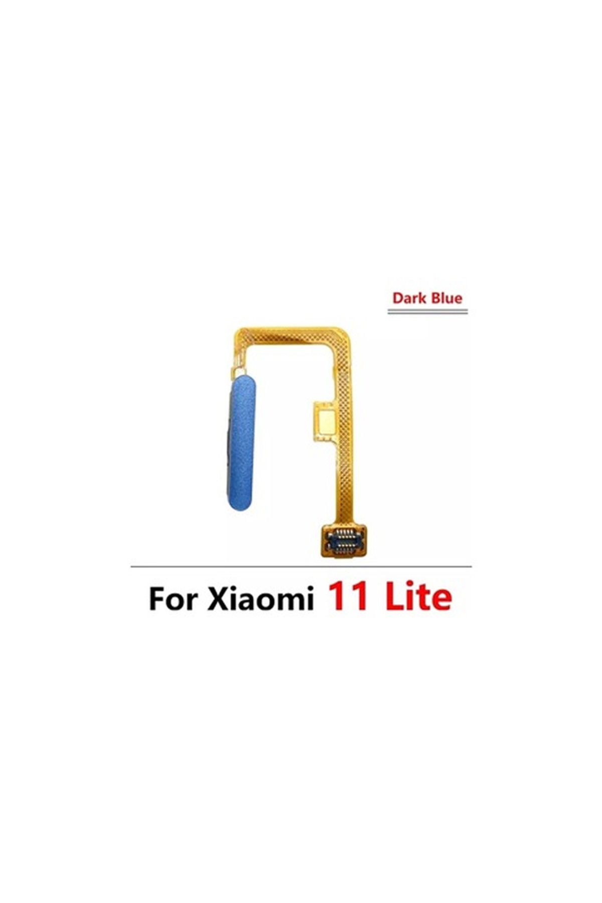 Robot Paketi Xiaomi Uyumlu Mi 11 Lite Home Tuşu Filmli - Mavi AÇma Kapama Tuş On/Of
