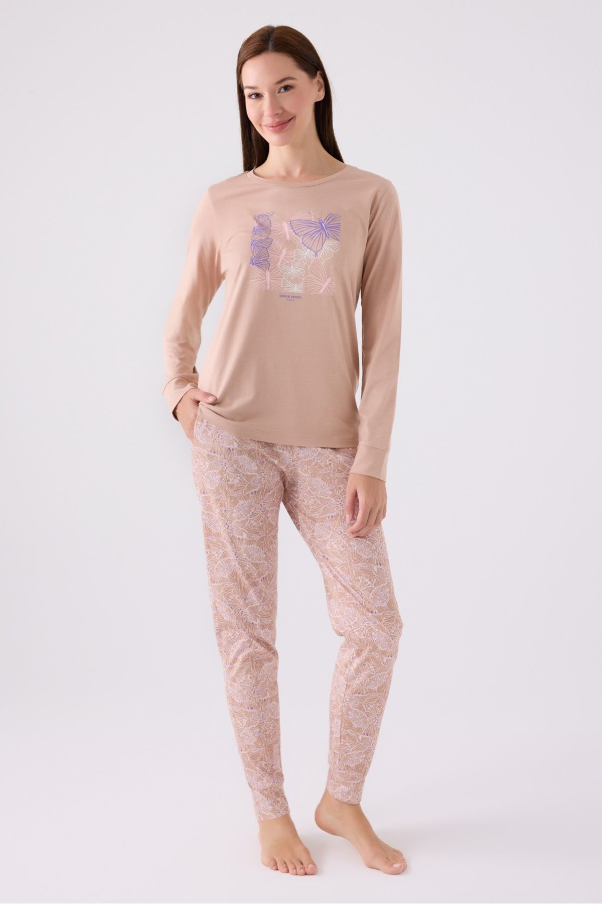 Pierre Cardin İkili Pijama Takım Vizon - Süprem - 2Li Takım