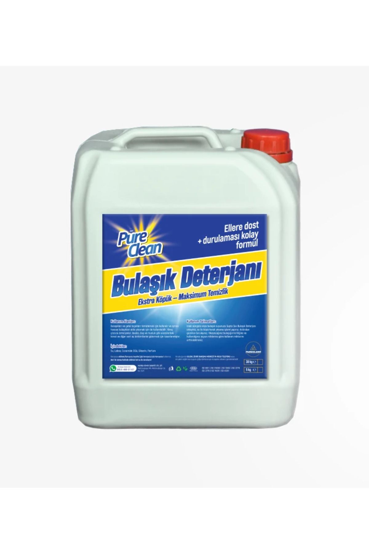 Max Pure Clean - Bulaşık Deterjanı 5 Litre