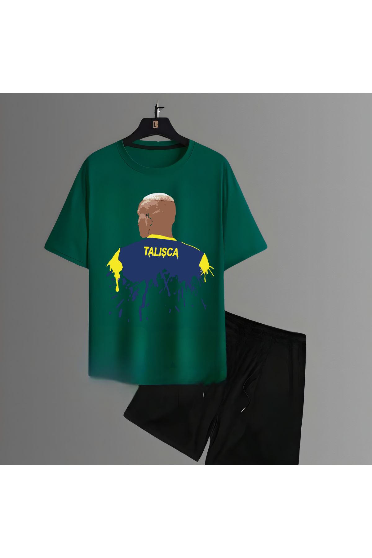 Biy Store Talisca fotoğraf futbol forma baskılı unisex kısa kollu tişört regular fit t-shirt şort takımı