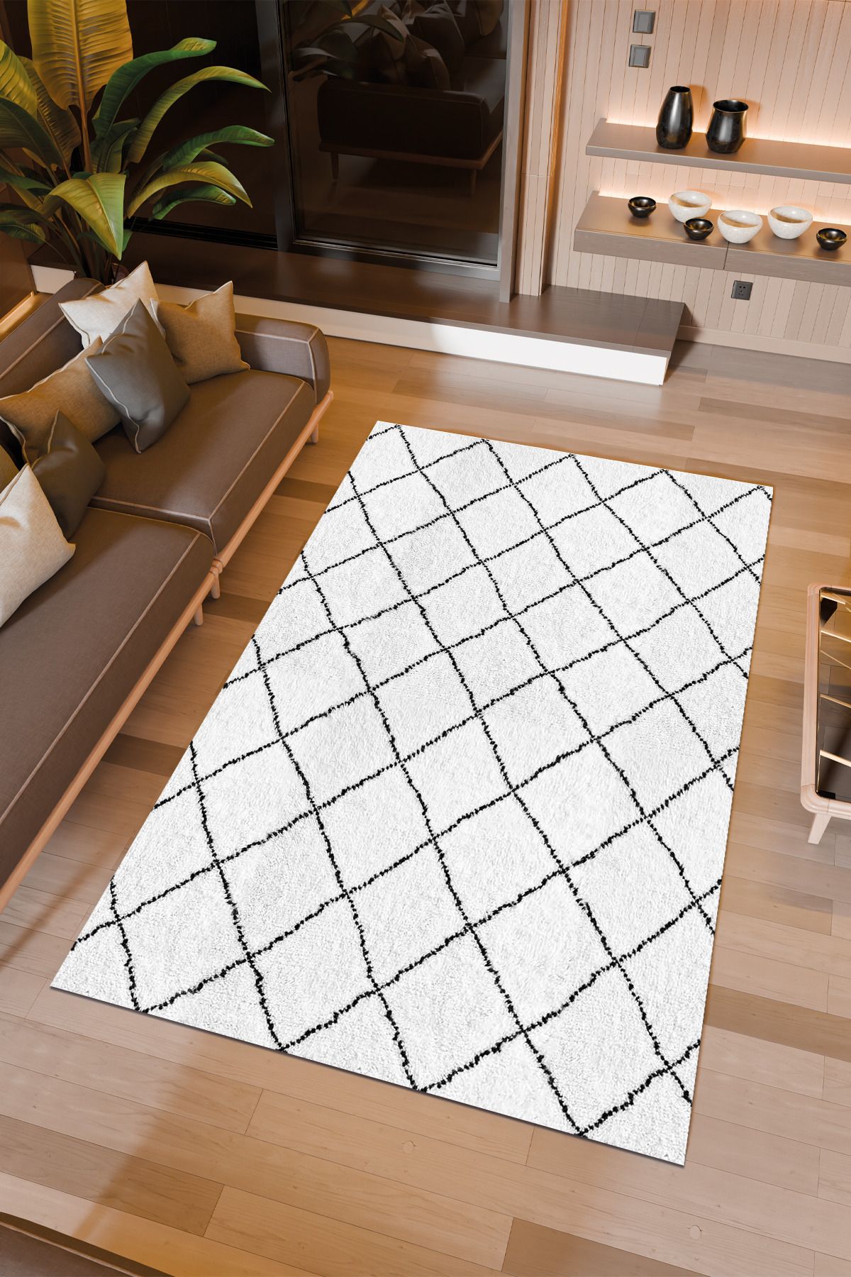 Halıcıoğlu home Dijital Baskı Makinede Yıkanabilir Kaymaz Taban Salon Halısı Yatak Odası Halısı & Yolluk Modelleri