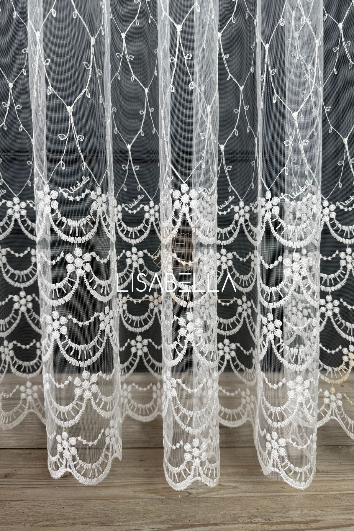 LisabellaHome Crystal Sheer Tülle (1x2.5 Pile Dikişli) ütü istemez.