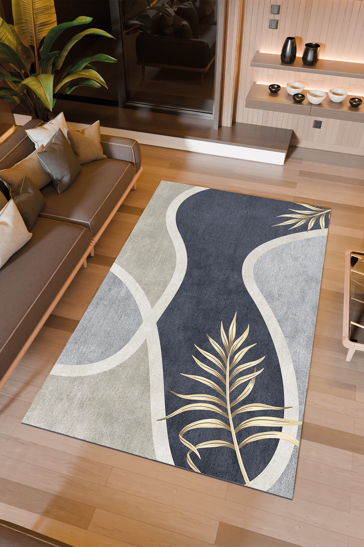 Halıcıoğlu home Dijital Baskı Makinede Yıkanabilir Kaymaz Taban Salon Halısı Yatak Odası Halısı & Yolluk Modelleri