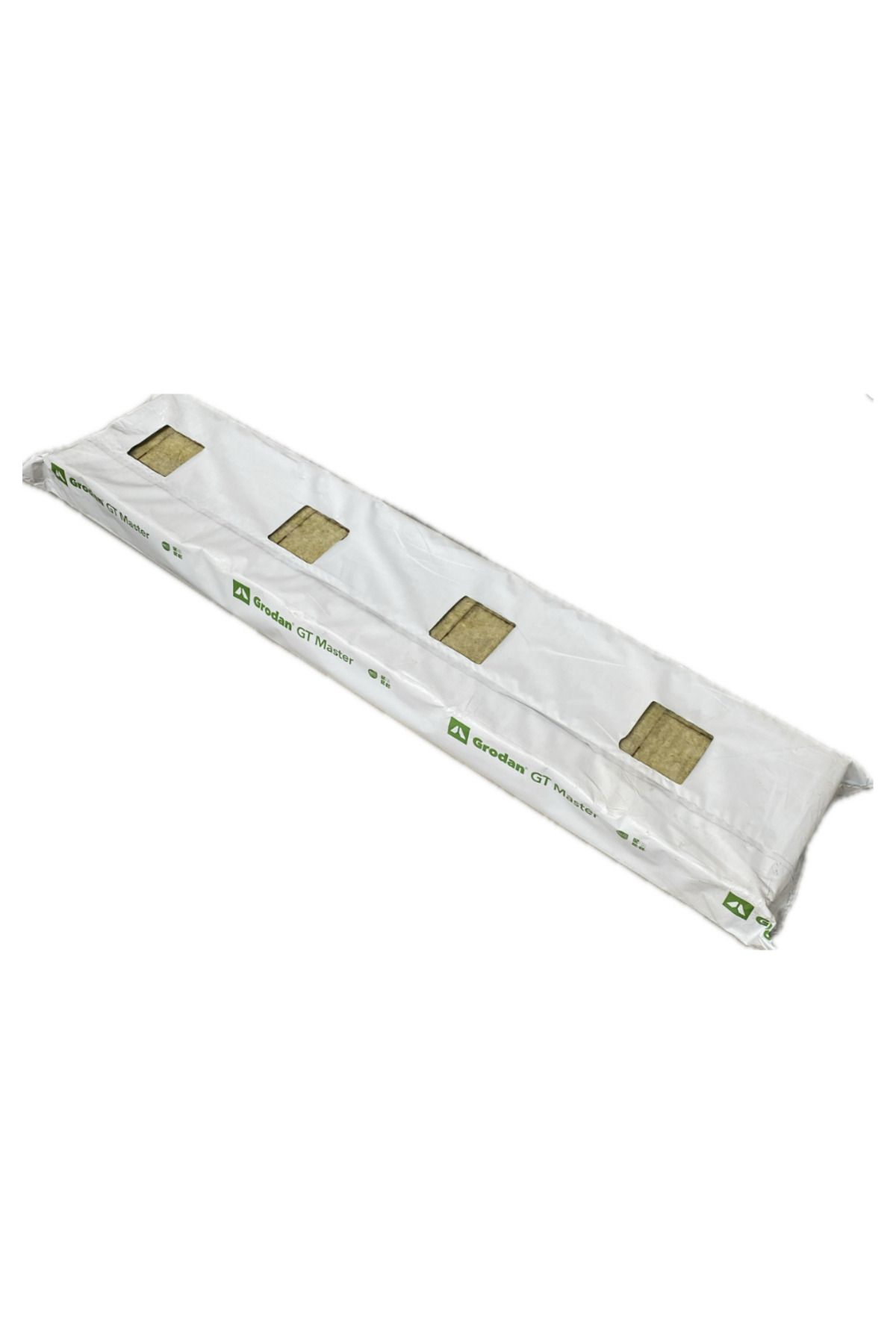 Topraksız Market Topraksız Tarım Kayayünü Torba 100x20x7,5 cm – 4 Bitki Gözlü Sebze Yetiştirme Blok