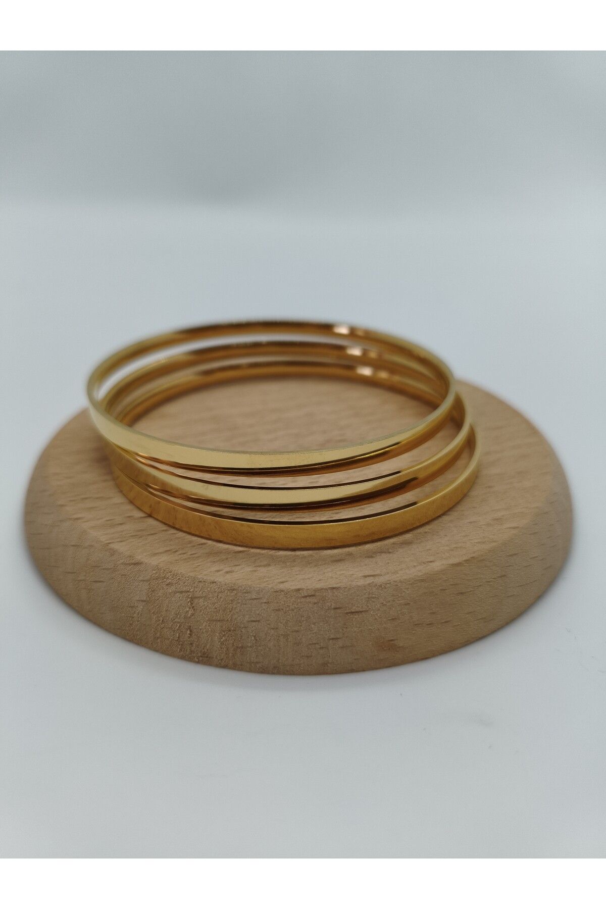 MONARE JEWELRY DÜZ AJDA BİLEZİK -PASLANMAZ,SUYA DAYANIKLI,ANTİALERJİK