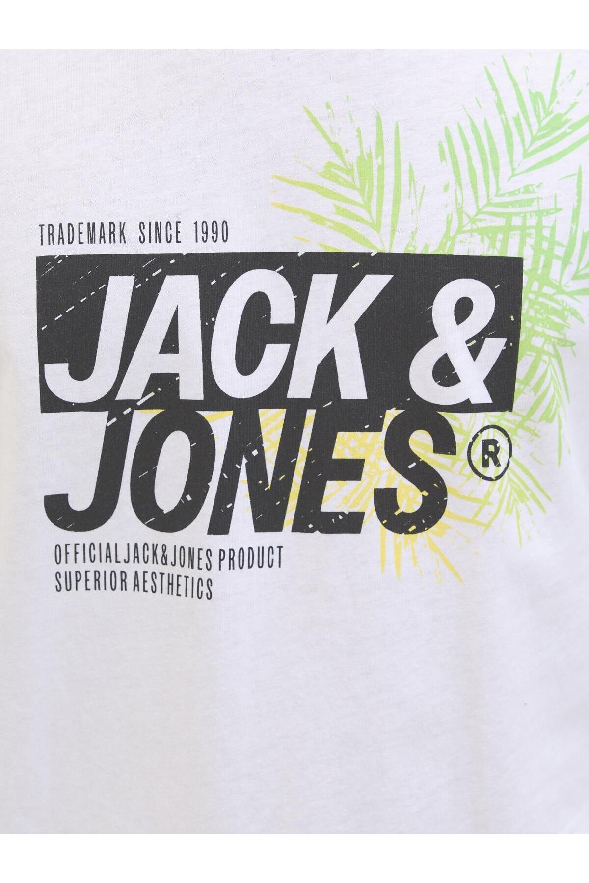 تیشرت مردانه Dijital Baskı آستین کوتاه | جک اند جونز Jack & Jones 12269390 - تصویر 3
