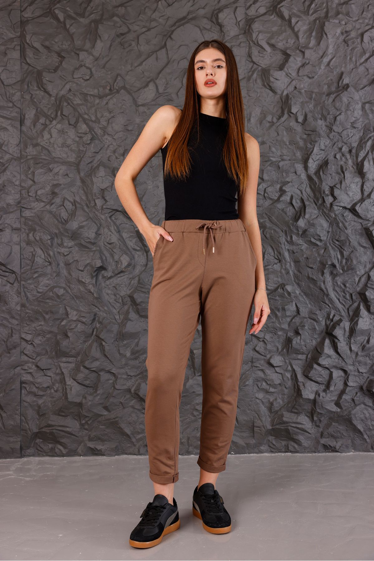 THE WESS PAÇA DOUBLE TORBA CEPLİ BEL LASTİKLİ PANTOLON