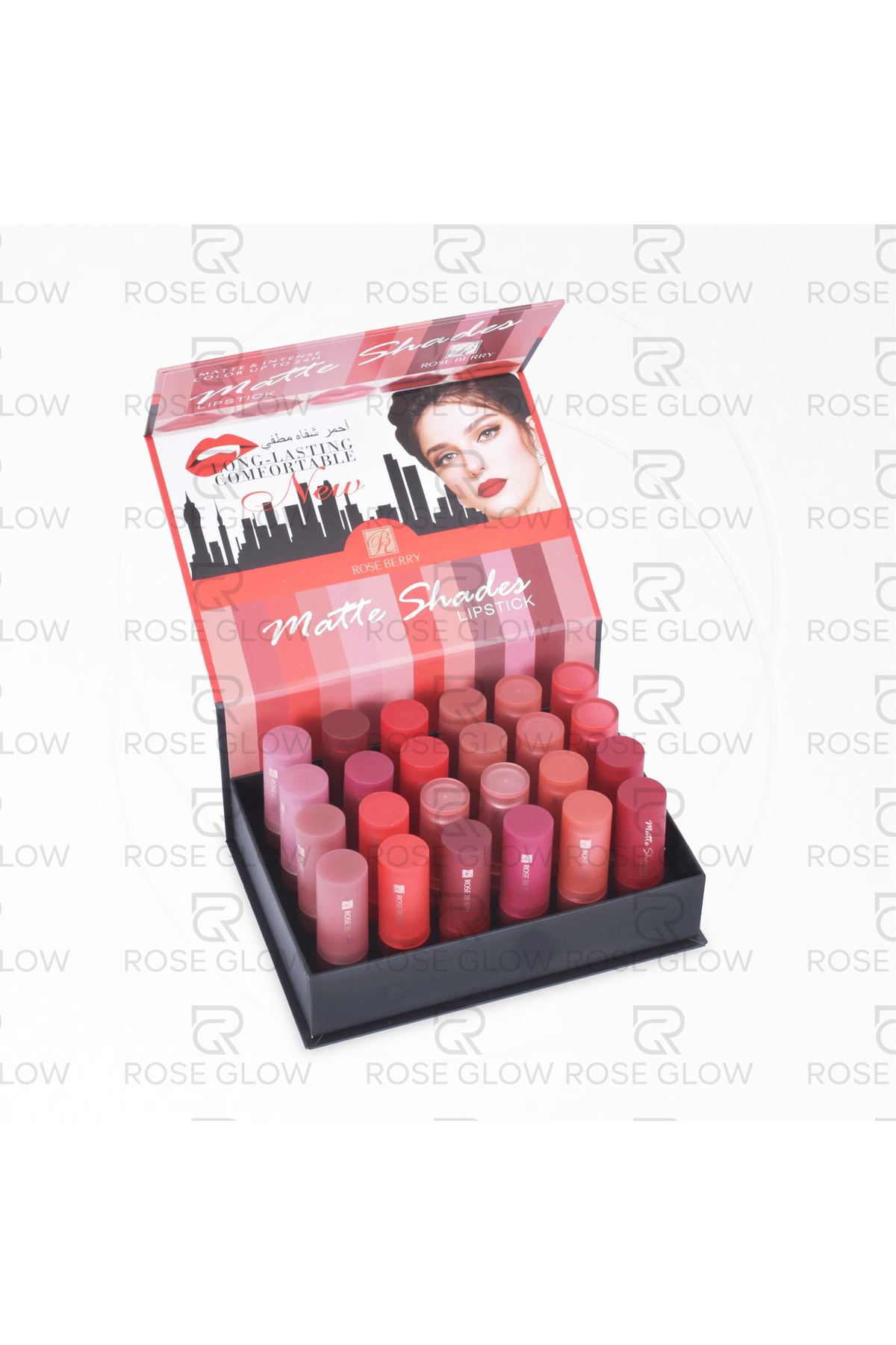 roseberry-Matte Shades Lipstick Collection (24 Shades) | Creamy, Long-Wearing, Comfortable Lipstick 1