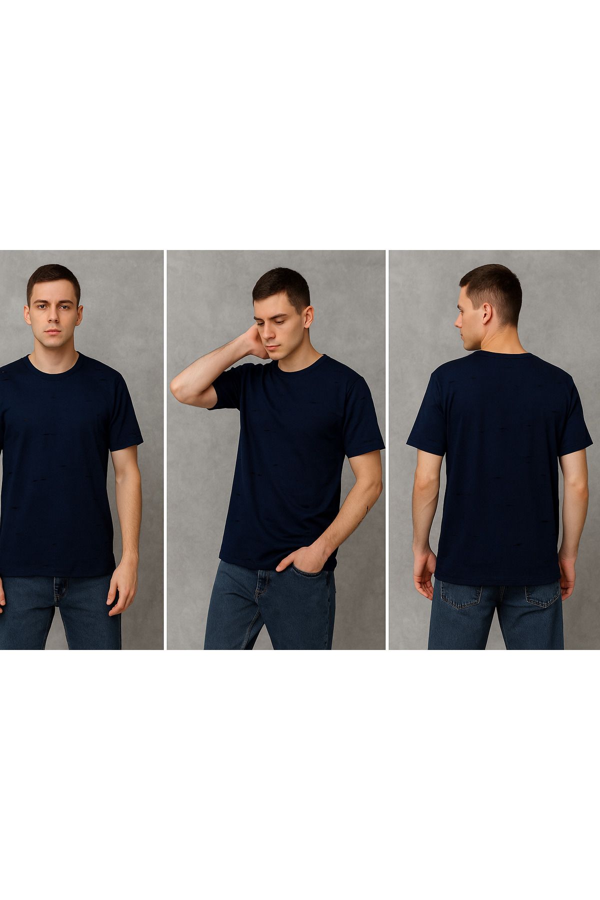 YŞRLİNE COLLECTİON YSR TEKSTIL KISA KOL MODEL TSHIRT SİYAH