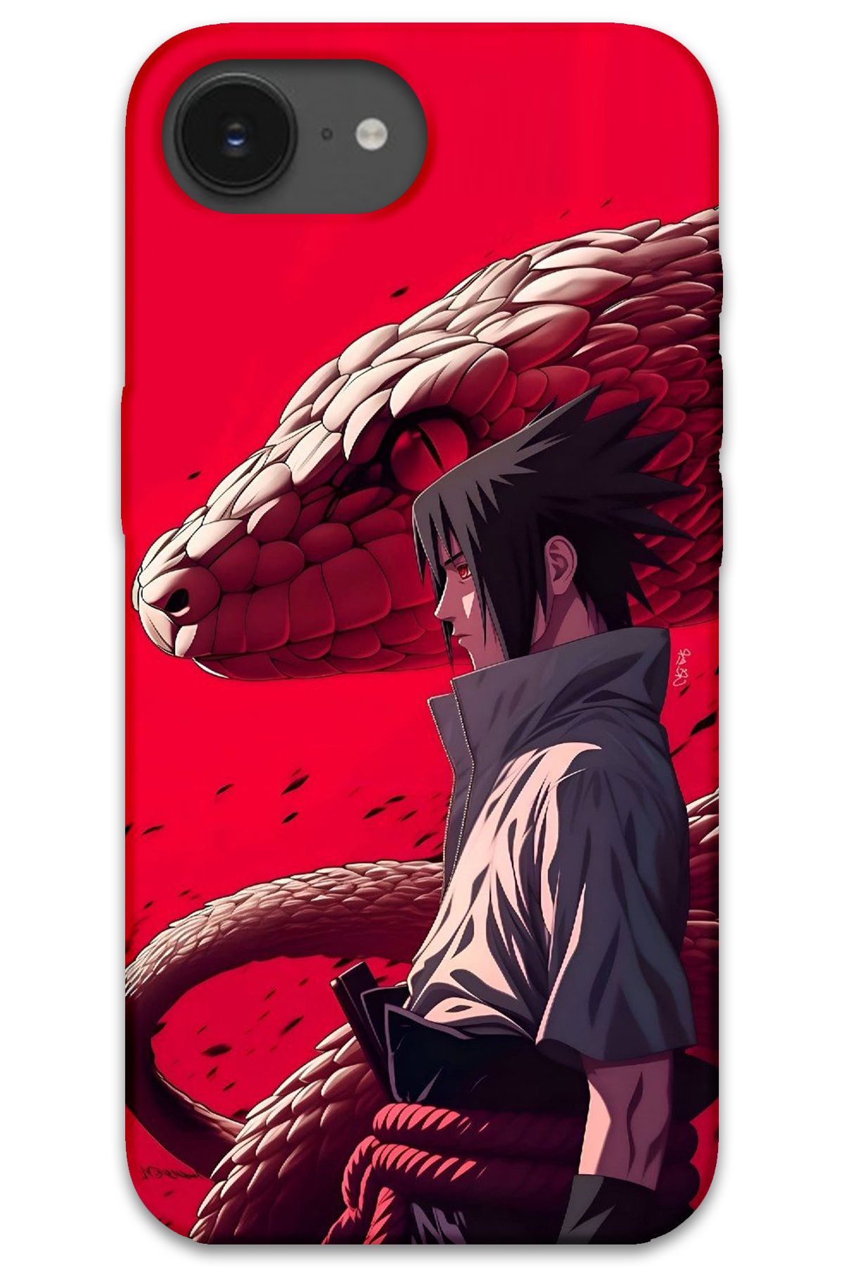 Gramaphone iPhone 16e Uyumlu Anime Desenli Telefon Kılıfı + Ekran Koruyucu - 5746
