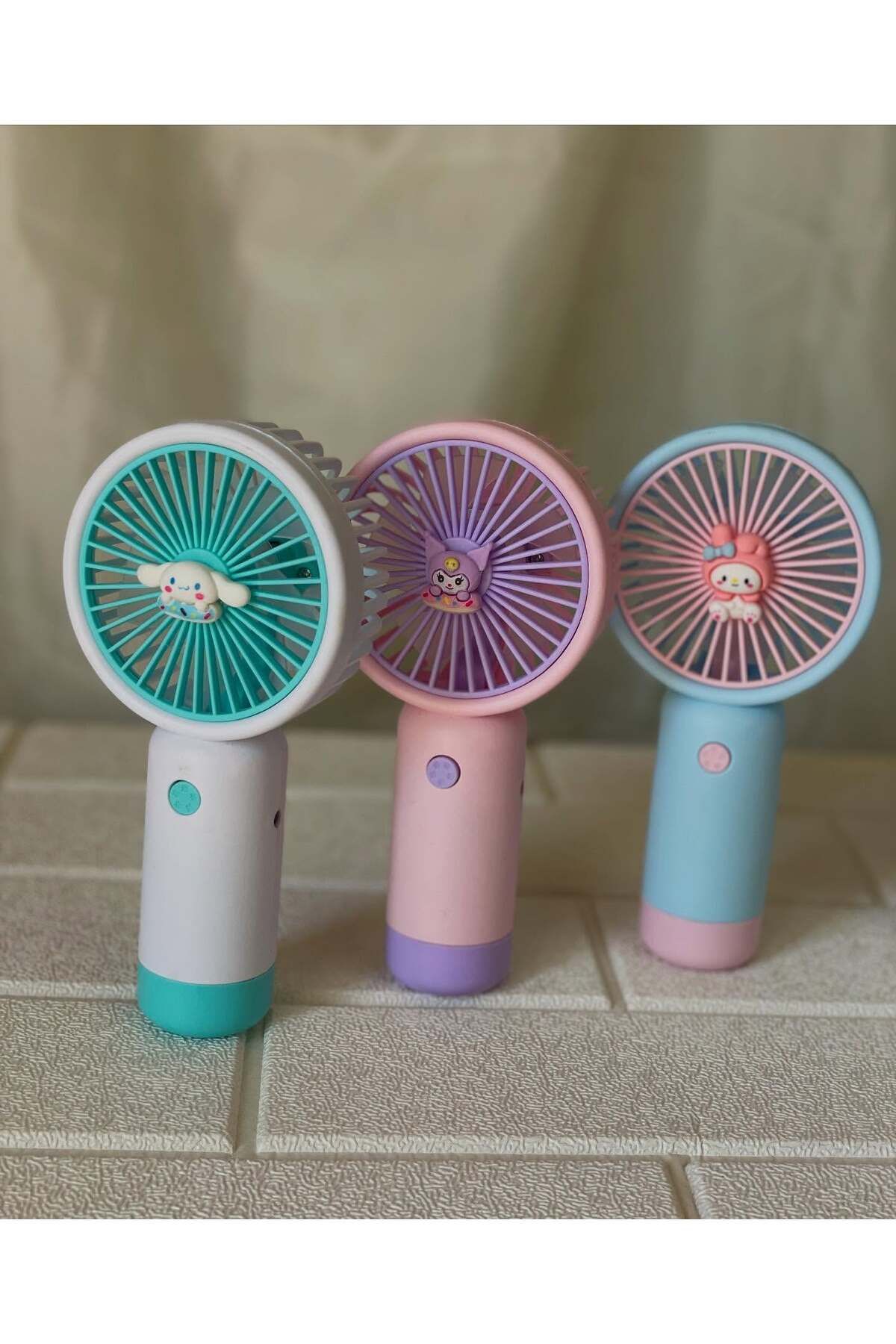 Charmy My Melody El Fanı, Şarjlı El Fanı, Sanrio Mini Vantilatör,Taşınabilir Mini Fan