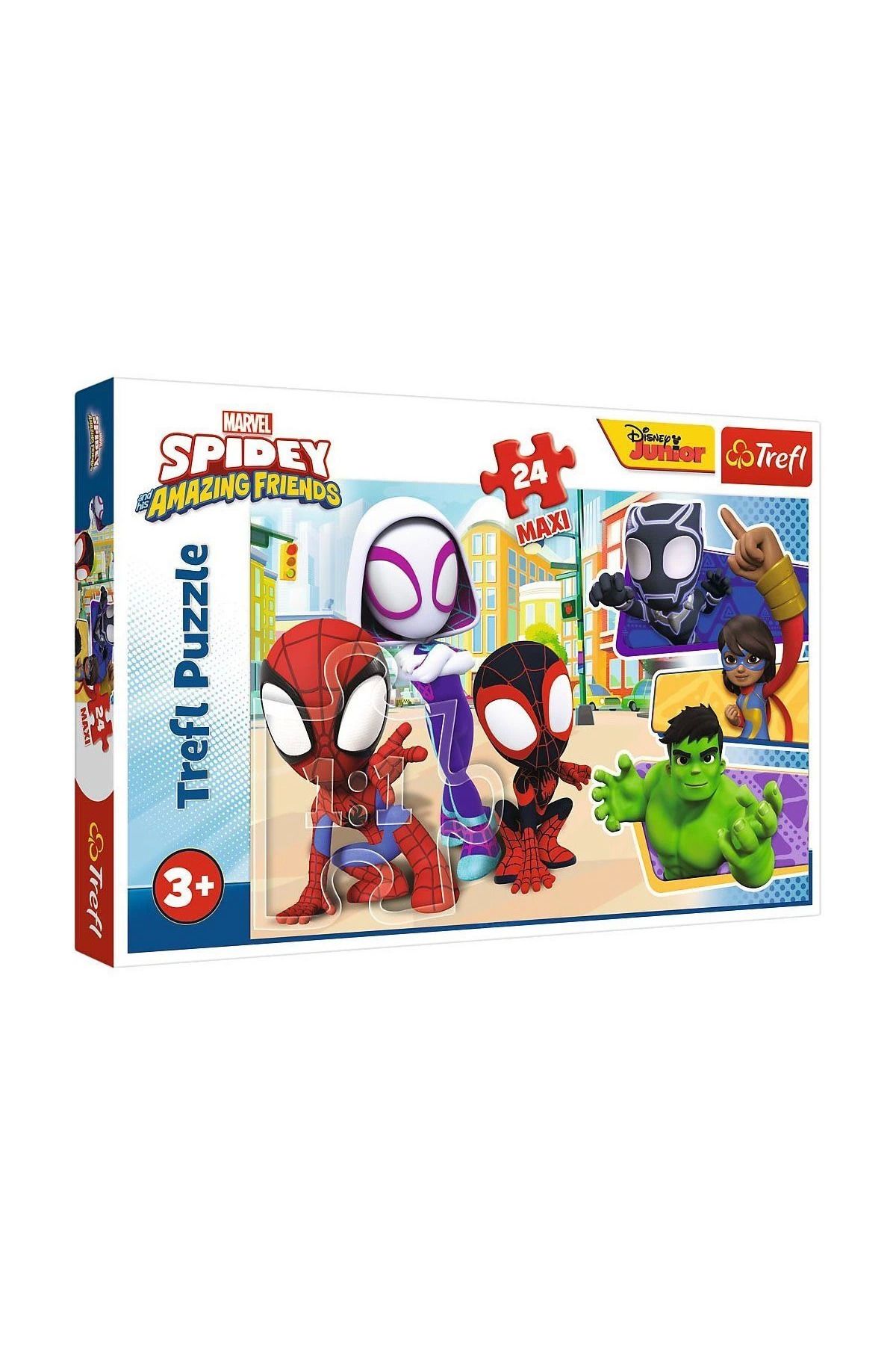 VARDEM OYUNCAK Puzzle-14348 Maxi Spidey And His 24 Parça Çocuk Puzzle -vardem