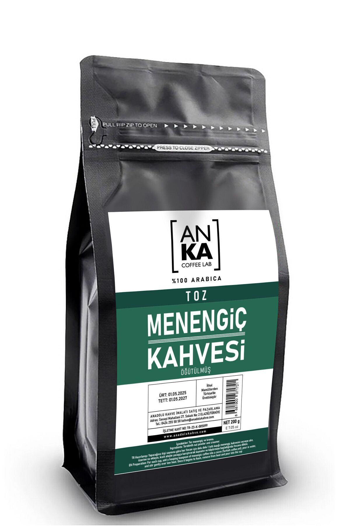 Anka Coffee Lab Öğütülmüş Menengiç Kahvesi 250g