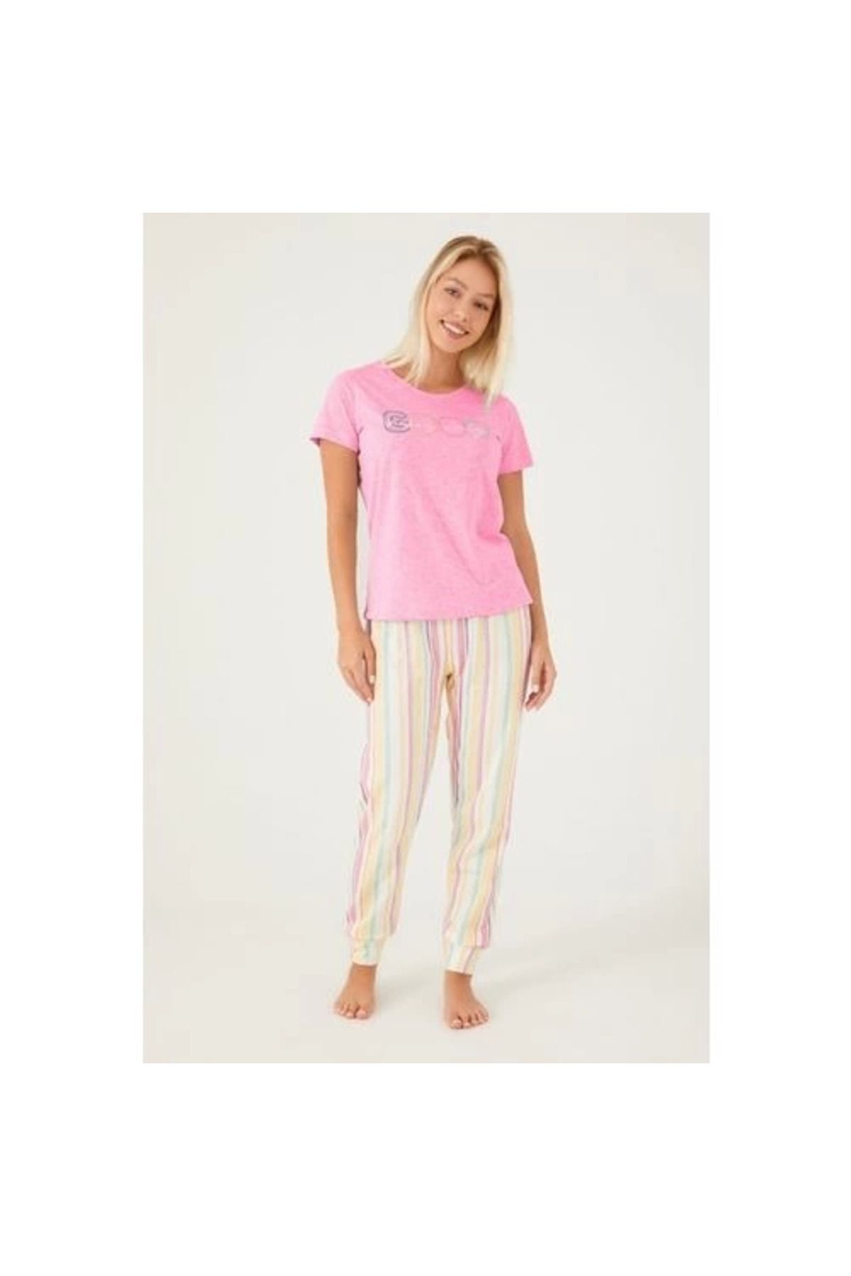 Moda Şahsenem Arnetta 2480-s Kadın Kısa Kol Pijama Takımı