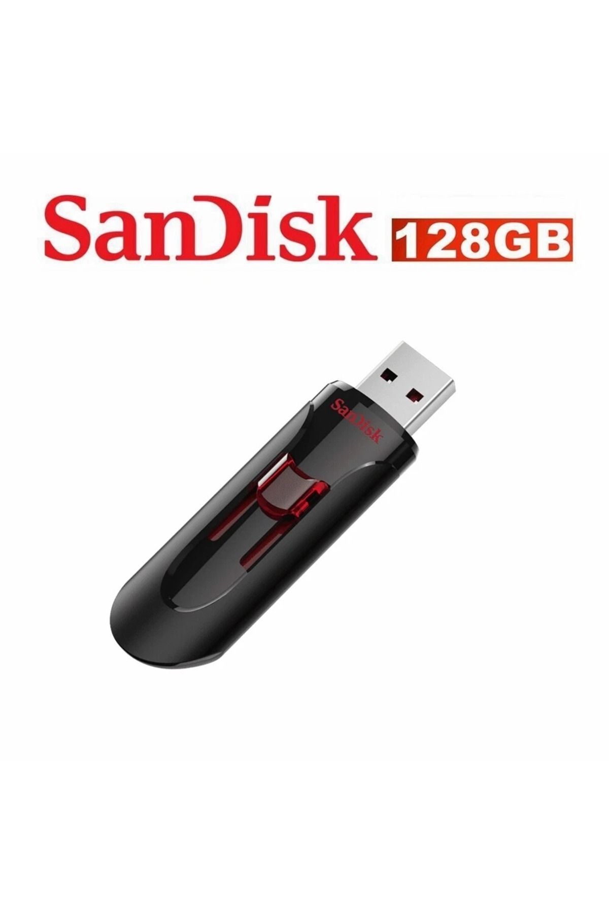 SanDisk-Cruzer Glide 128gb Usb 3.0 Flash Drive Fast Transfer, Retractable, Secure & Portable Storage 1
