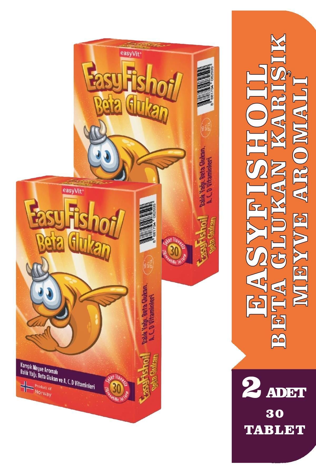 Seddar Collection EasyFishoil Beta Glukan Karışık Meyve Aromalı 30 Jel Tablet 2 Adet