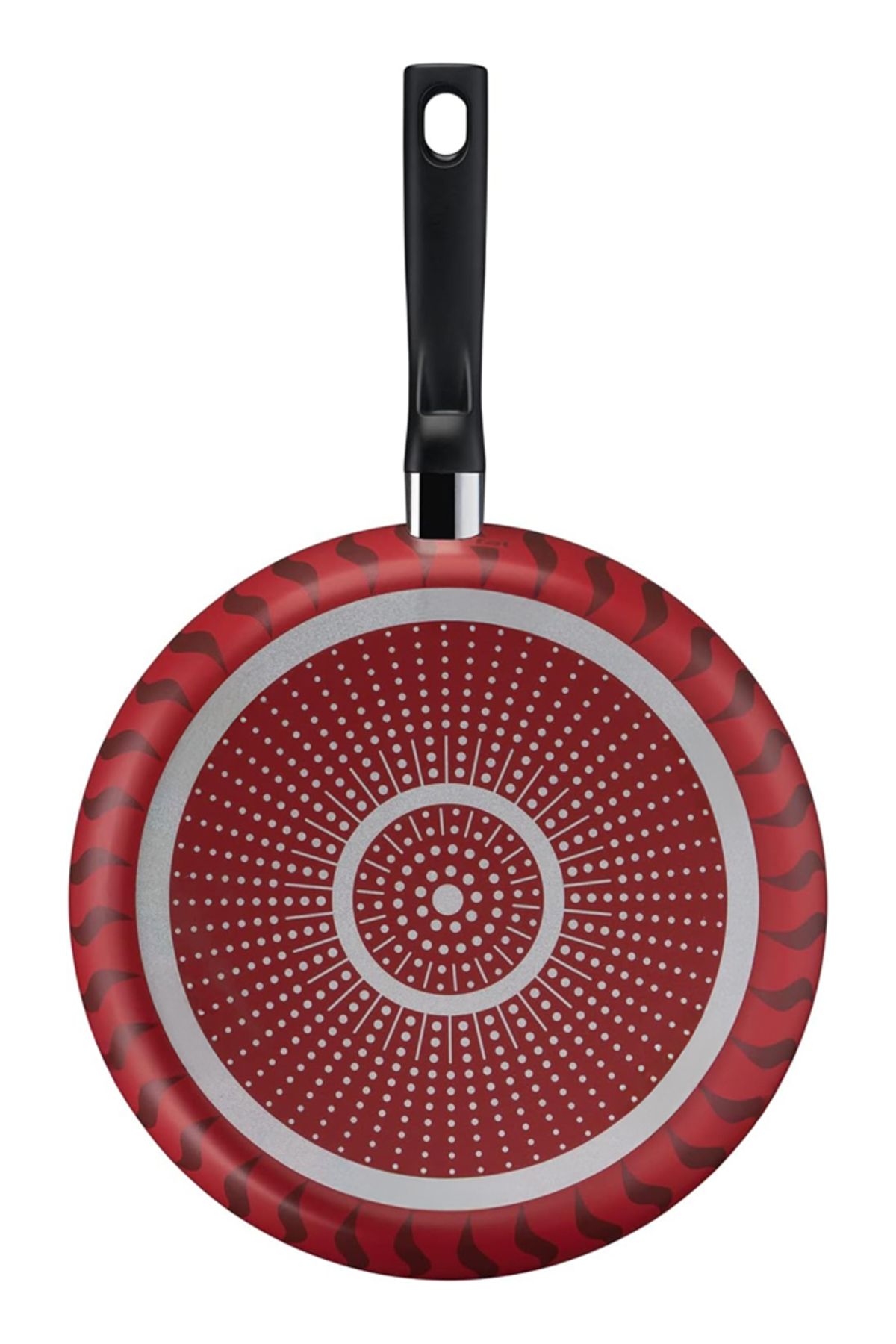 Cady One-32 cm solid aluminum frying pan with a non-stick surface and a sturdy heat-insulated handle 4