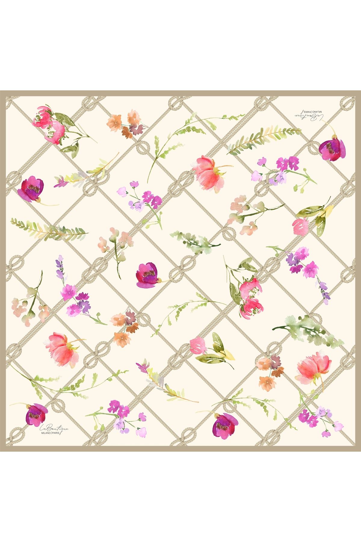 LA BOUTIQUE GÜZ | YAZ SERİNLİĞİ EŞARP 1657-01-90X90