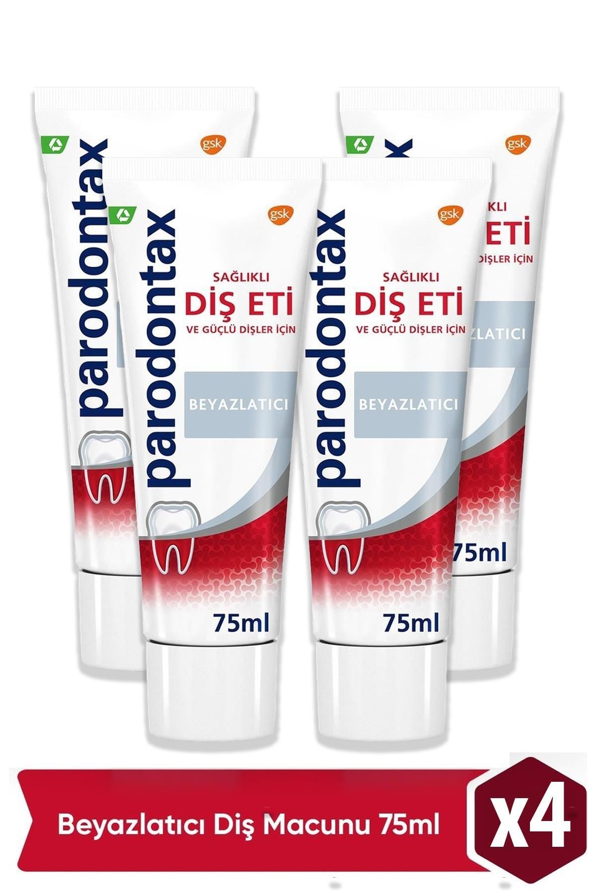 Seddar Collection Parodontax Geliştirilmiş Tat Beyazlatıcı Diş Macunu 75 ml 4'lü