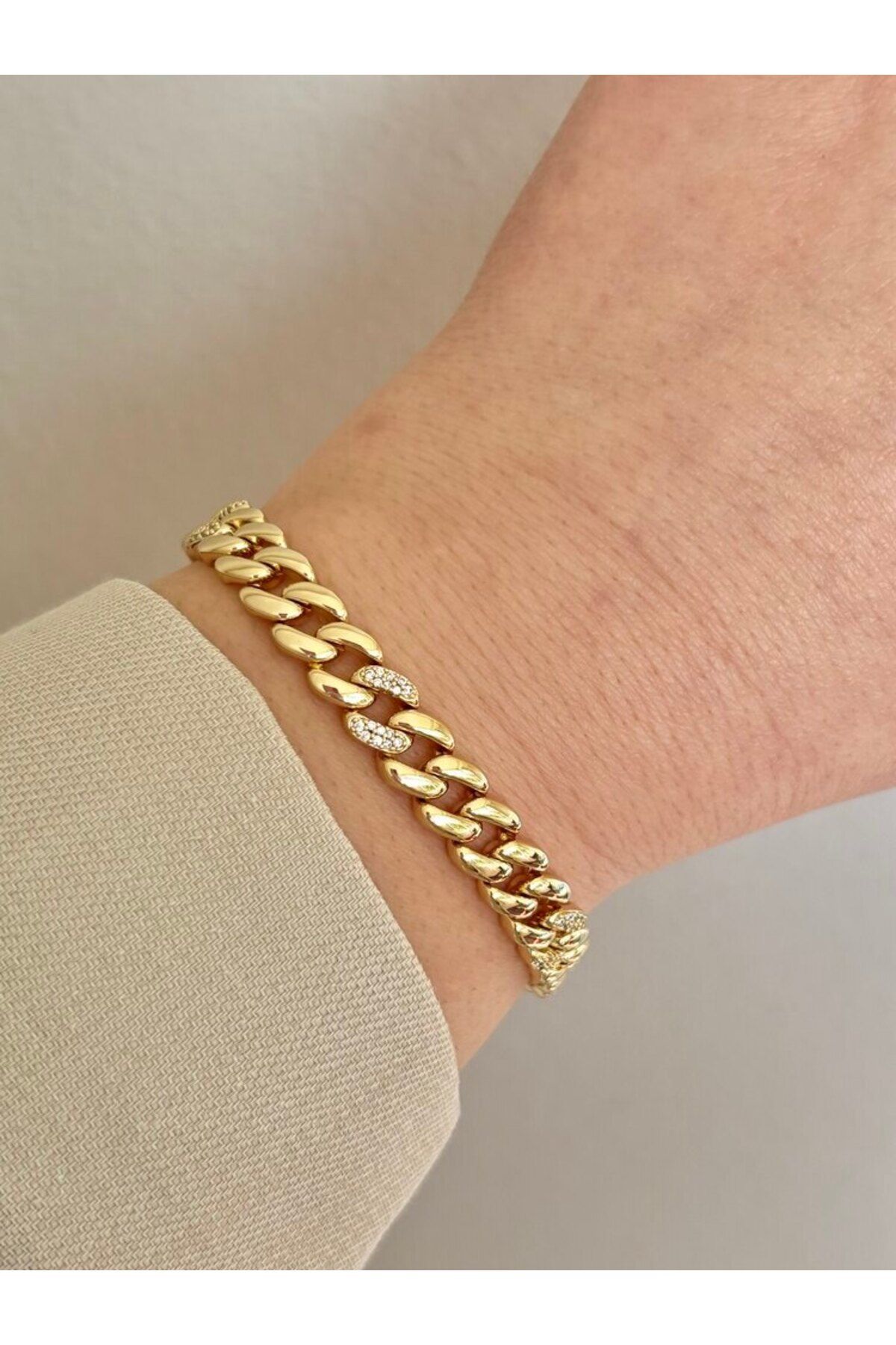 arya luxe 14k gold Xuping gurmet taşlı bileklik