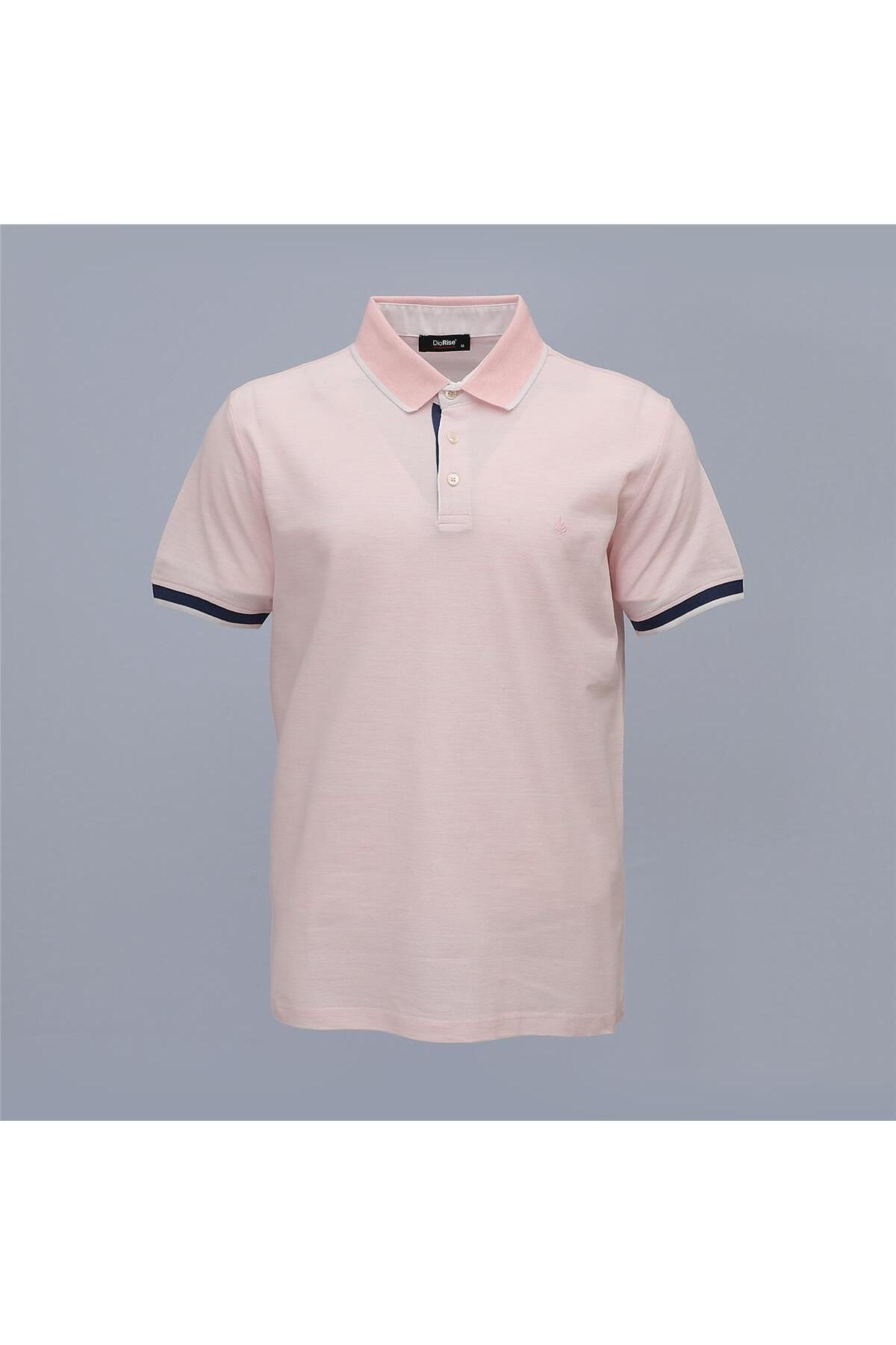 Dio Rise Erkek Kısa Kol Polo Yaka Tişört - PLK-350 - Pembe