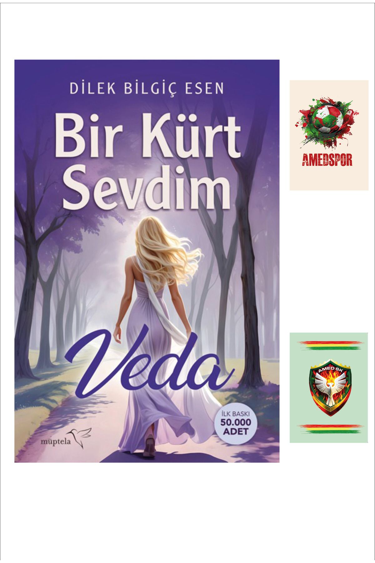 Dara Yayınları Bir Kürt Sevdim - Veda - Dilek Bilgiç Esen - Amedspor Not Defterli (2 NOT DEFTERLİ)