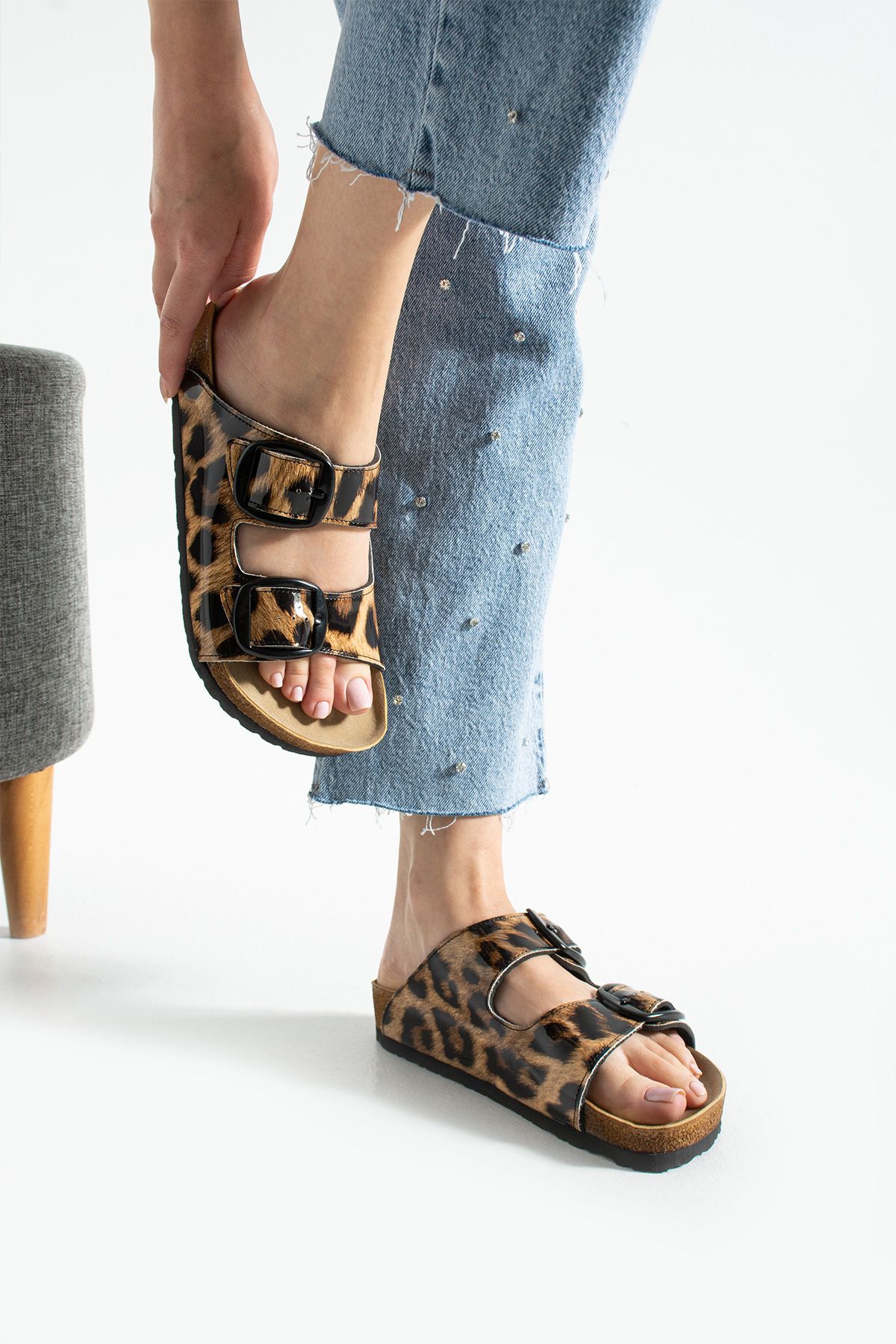 COMFORT OF PANTOFOLE Leopar Rugan Terlik