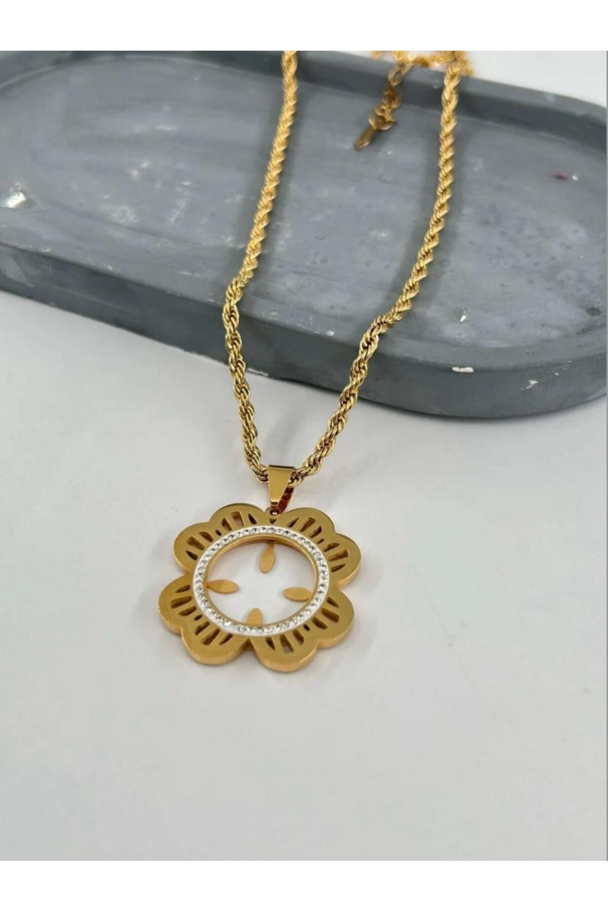 OEM HALAT ZİNCİRLİ ÇEYREK TAKILABİLEN KOLYE