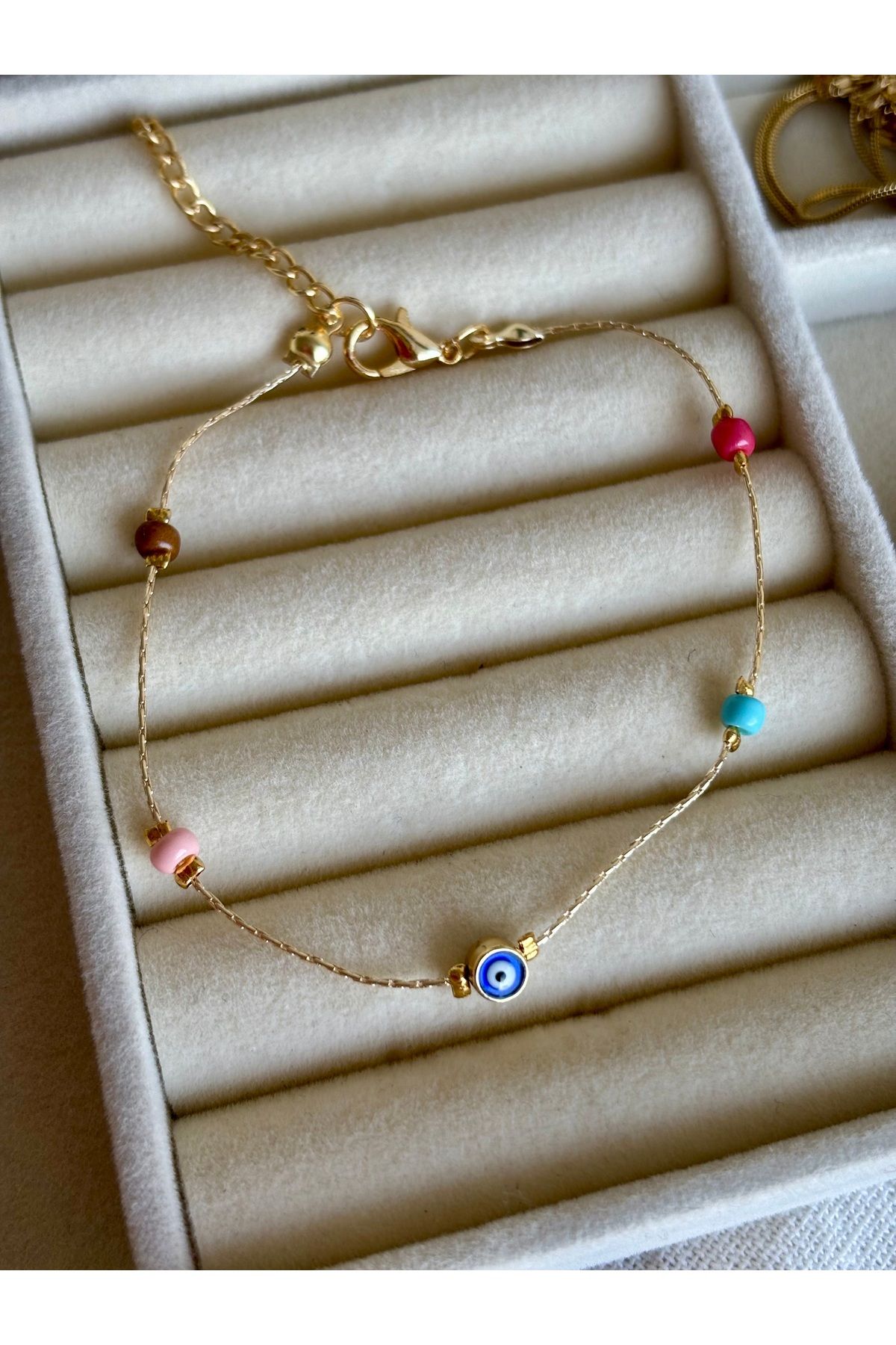 ixchel store Nazar Boncuklu Gold Halhal