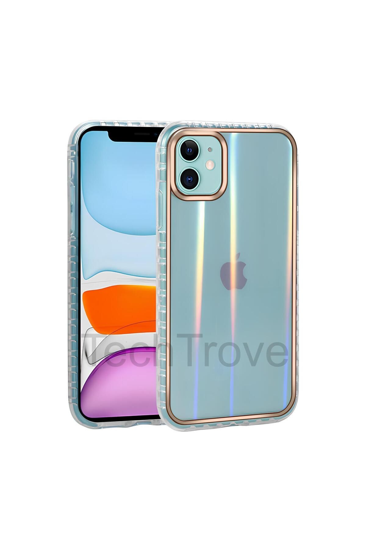 TechTrove Apple iPhone 11 Kılıf Desenli Parlayan Transparan Avva Kapak