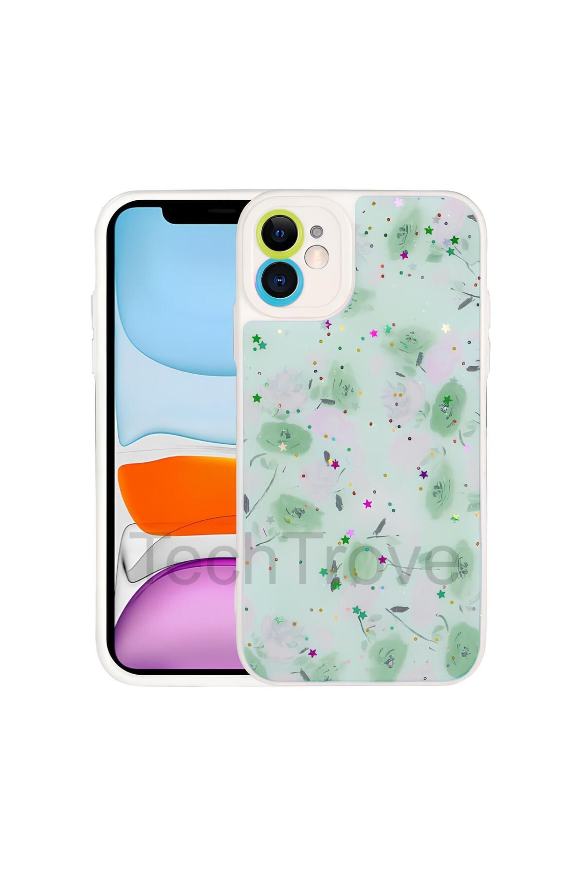 TechTrove Apple iPhone 11 Kılıf Kamera Korumalı Sert Desenli Pami Kapak