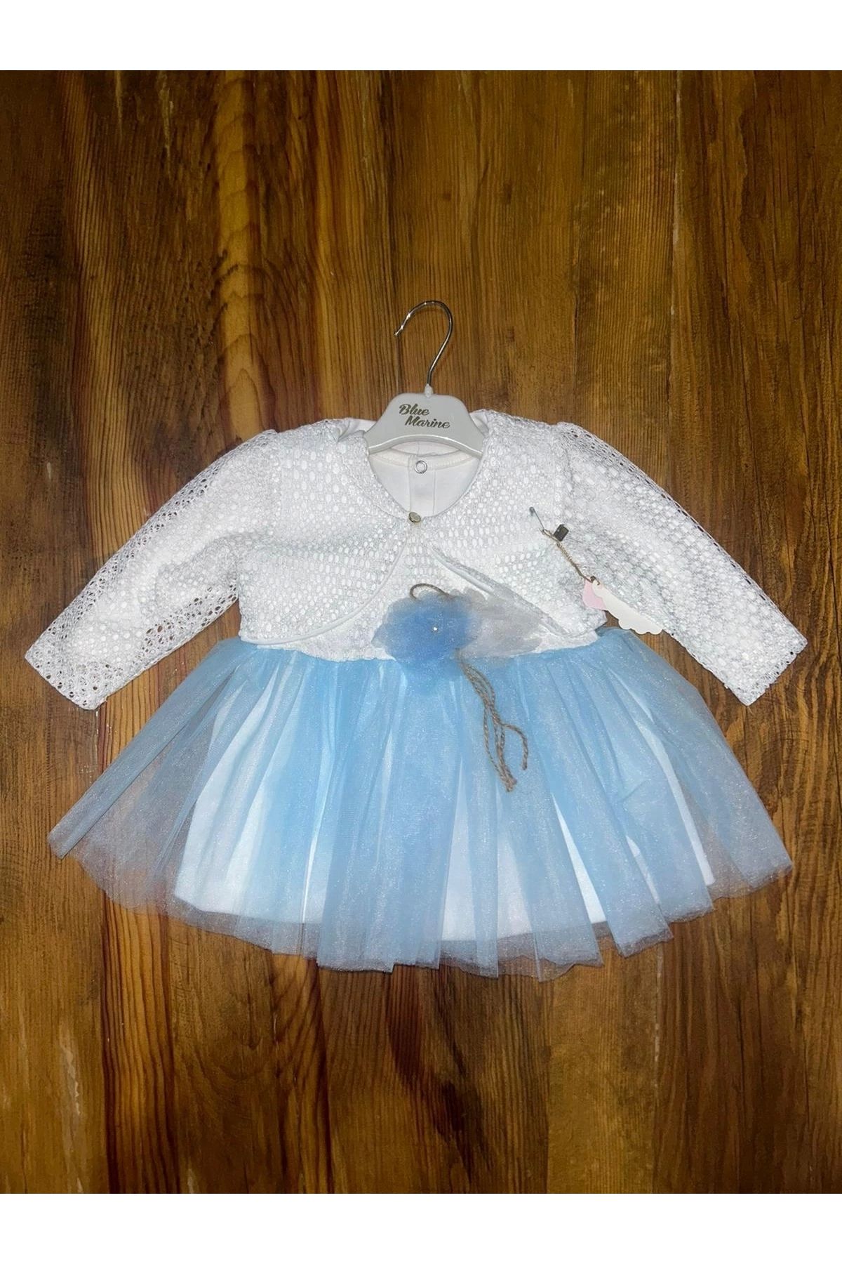 OurStyles 9-18 aylık prenses elbise mavi