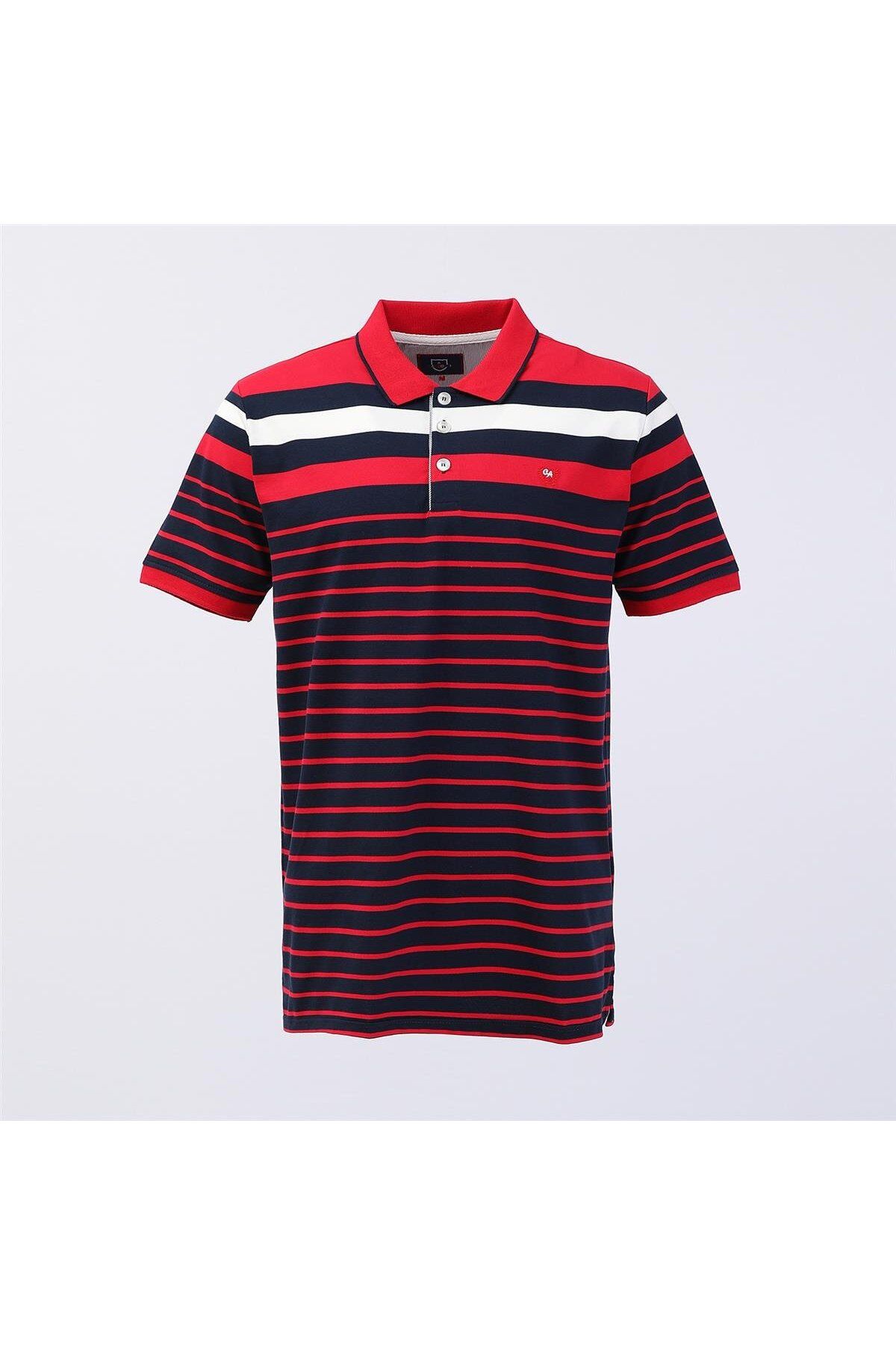 Dio Rise Erkek Polo Yaka Kısa Kol Tişört - (M-3XL) - CZT-148 - Kırmızı