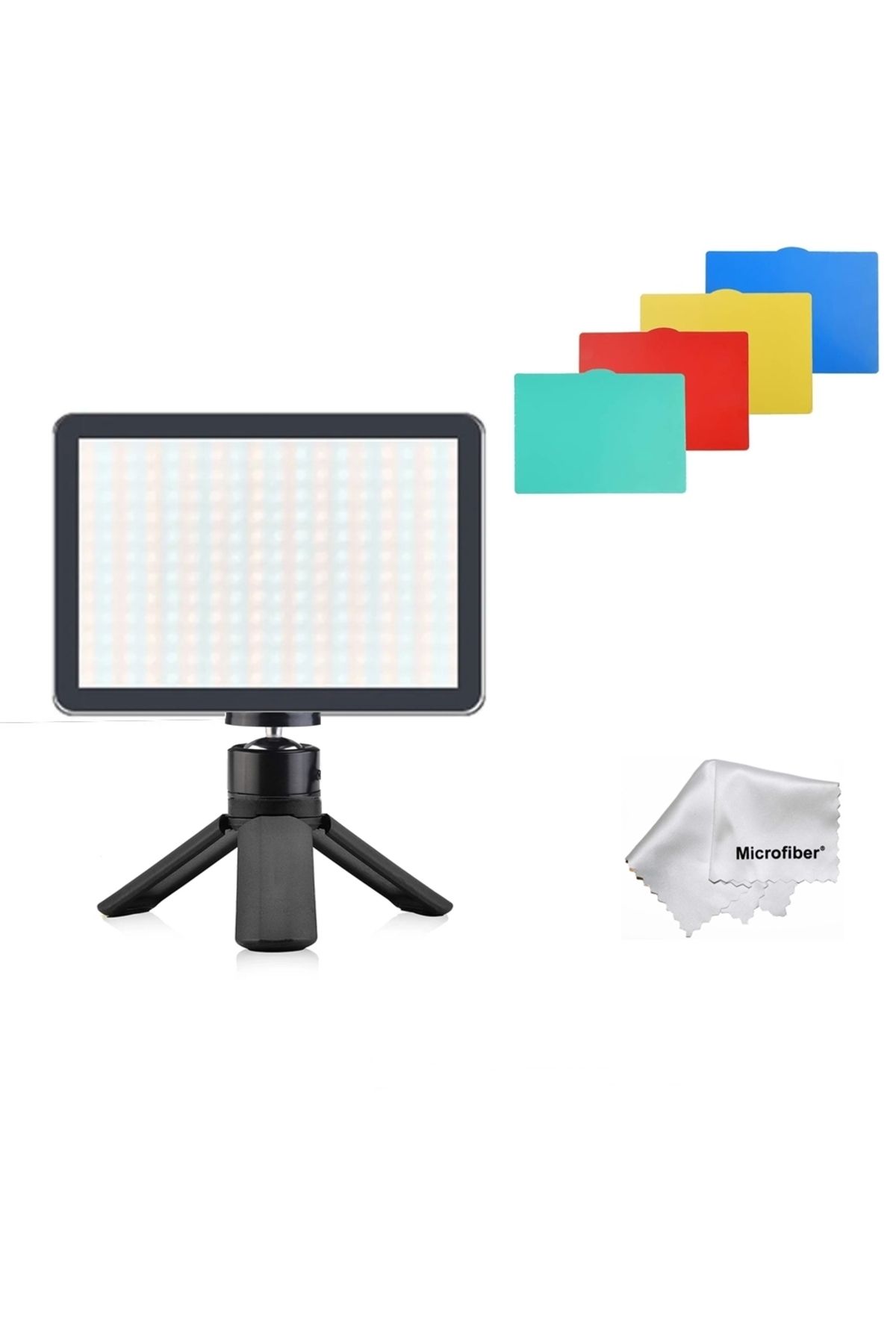 AZT 8 inç 19cm 13W 1000 Lümen Fotograf ve Video Işığı ve Mini Tripod Vlog Ürün Youtube Canlı Yayın vb
