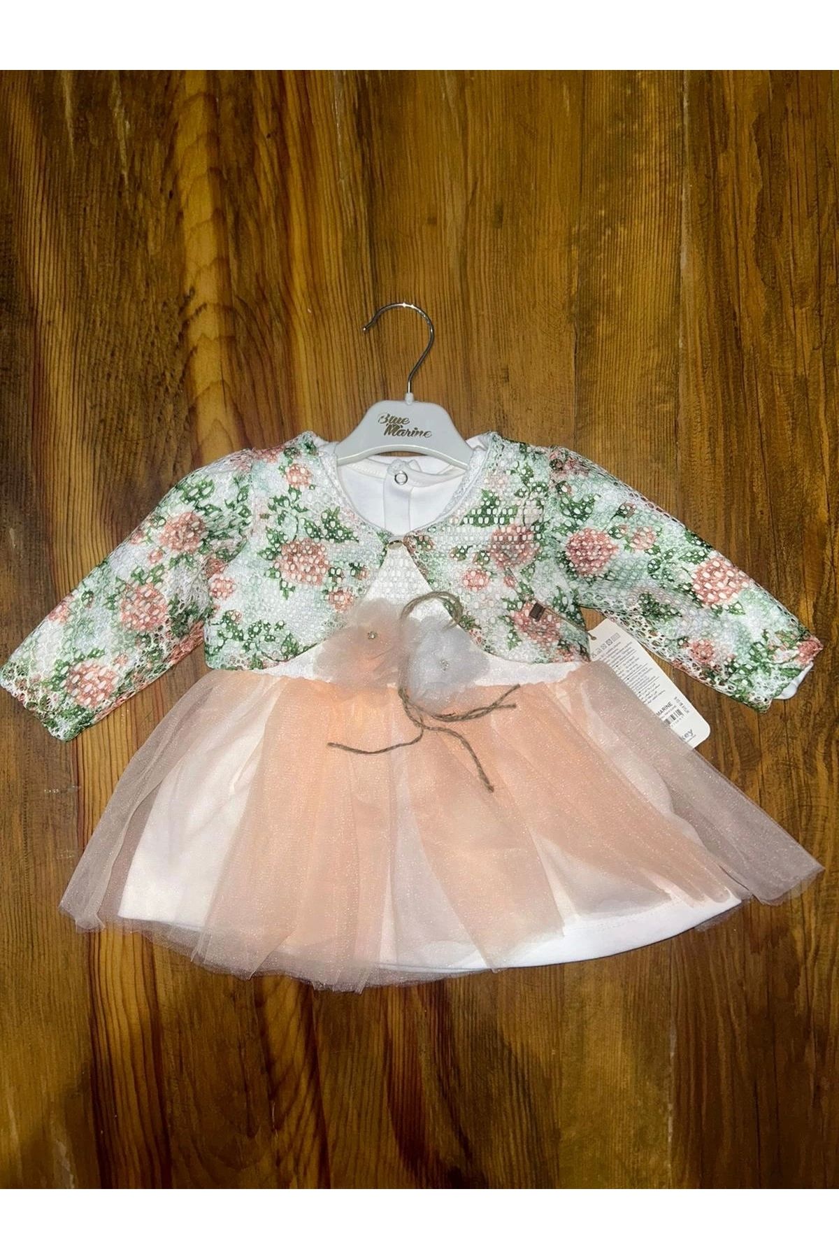 OurStyles 9-18 aylık prenses elbise pudra