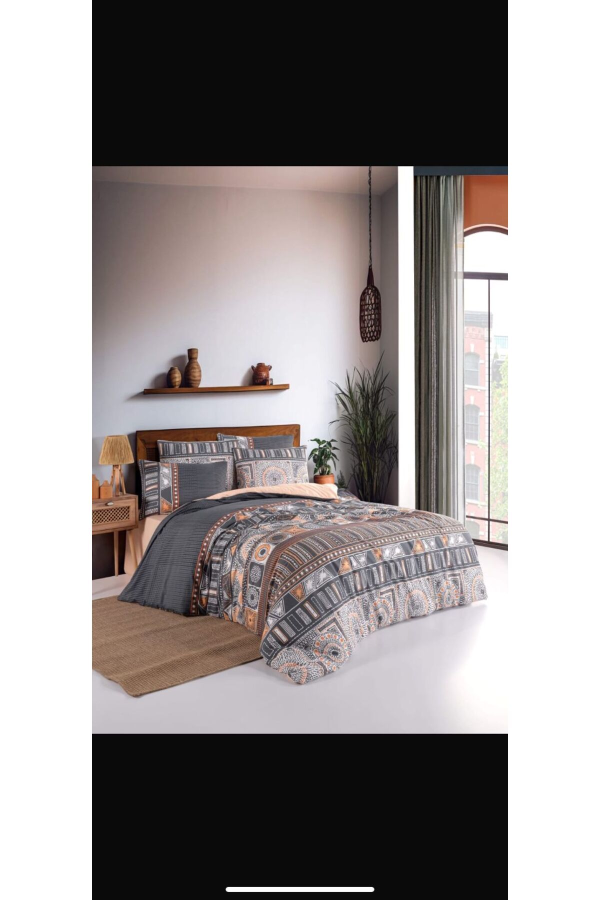 VİLERA HOME MODERN ETNİK DESEN ÇİFT KİŞİLİK NEVRESİM TAKIMI