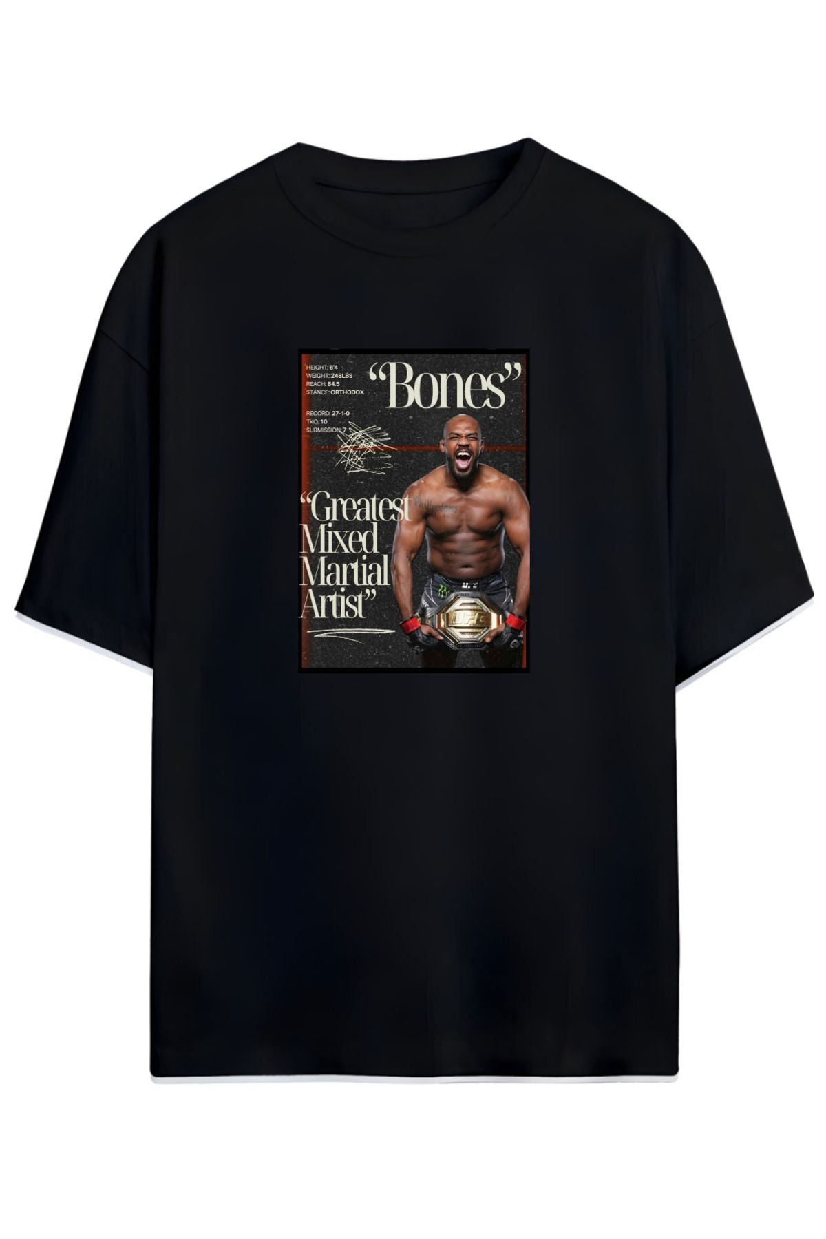 MAGORS Jon Jones UFC Baskılı Oversize T-Shirt