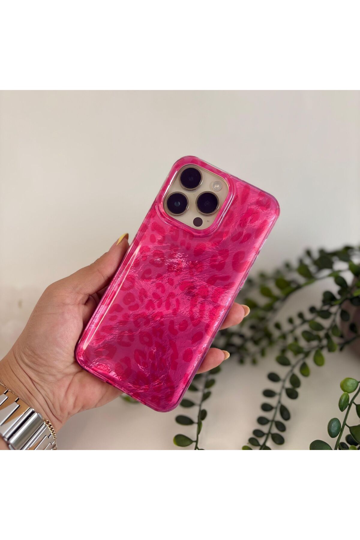 EPAksesuar Epawild Pink Leopar Kılıf Iphone 16 Pro