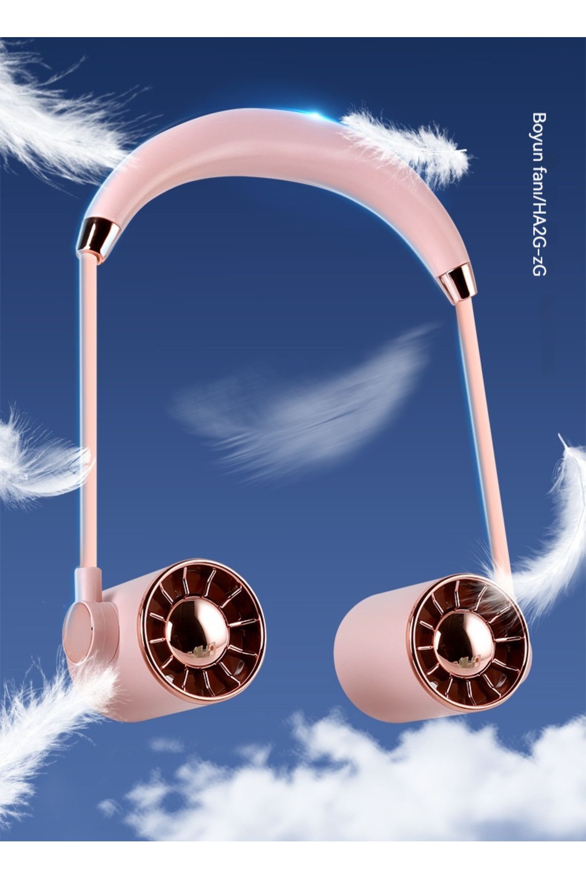EN SİGA Mini Fan USB Tembel Asılı Boyun Katlanabilir Taşınabilir Küçük Fan Uzun Ömrü Turbo
