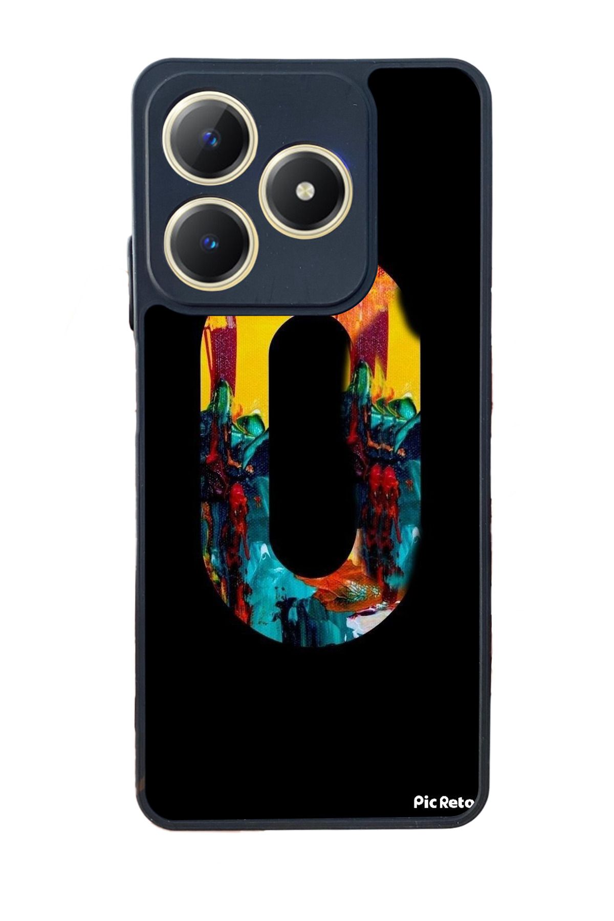 realme C63 Mat Uyumlu Siyah Kılıf – Yumuşak Silikon, Koruyucu, Şok Emici Kapak
