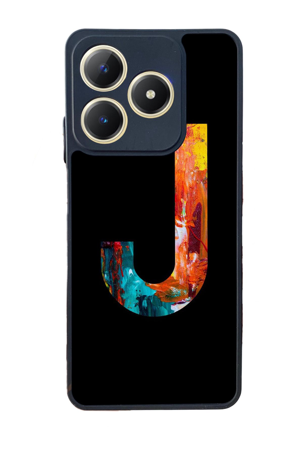 realme C63 Mat Uyumlu Siyah Kılıf – Yumuşak Silikon, Koruyucu, Şok Emici Kapak
