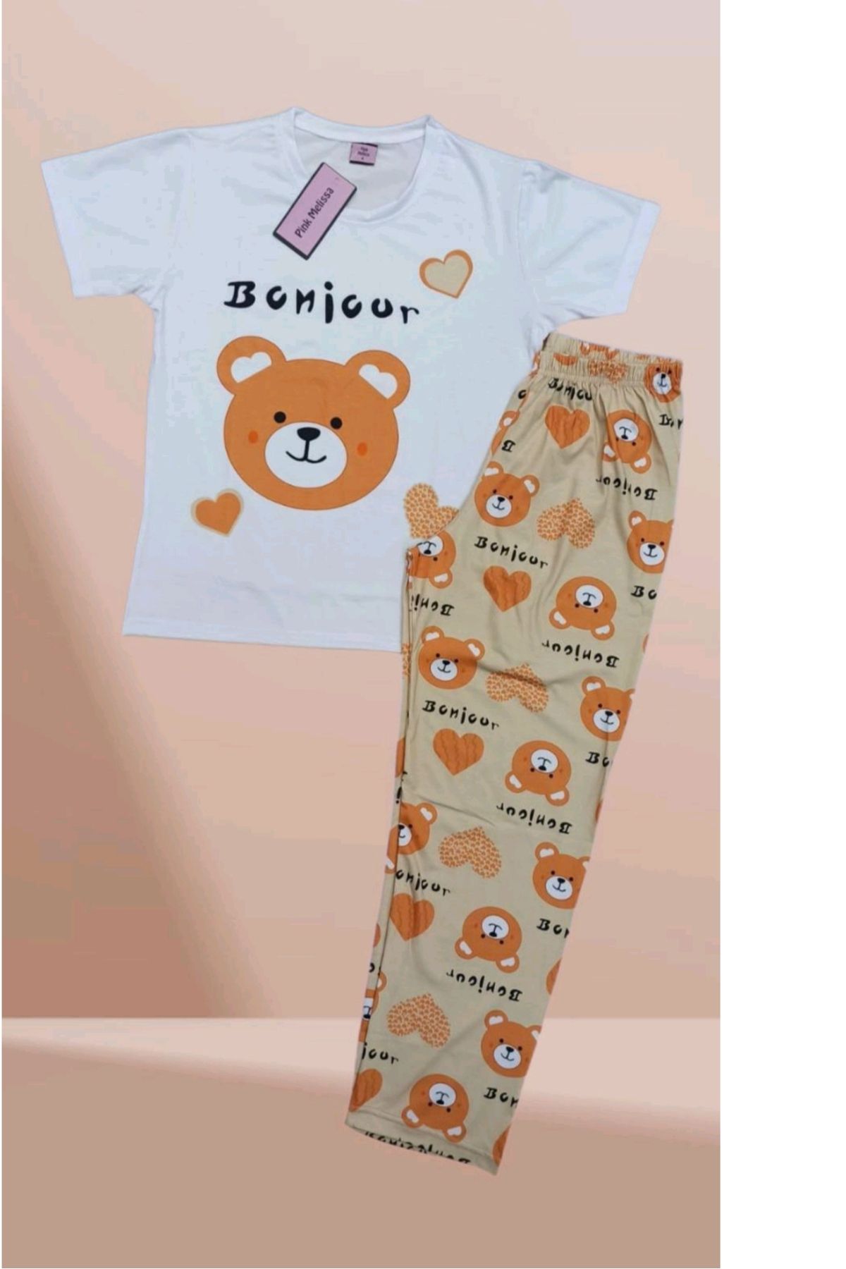 ARB Kadın Pamuklu Pijama Takımı Sevimli Çizgi Film Karakterli Genç ve Rahat Tasarım