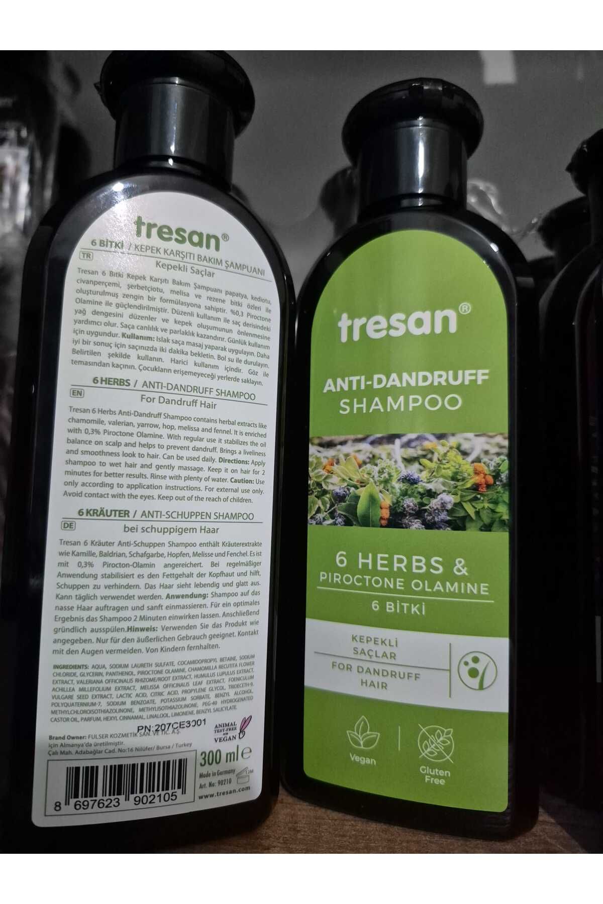 Tresan 6 Bitki Özlü Kepek Karşıtı Bakım Şampuanı 300ml