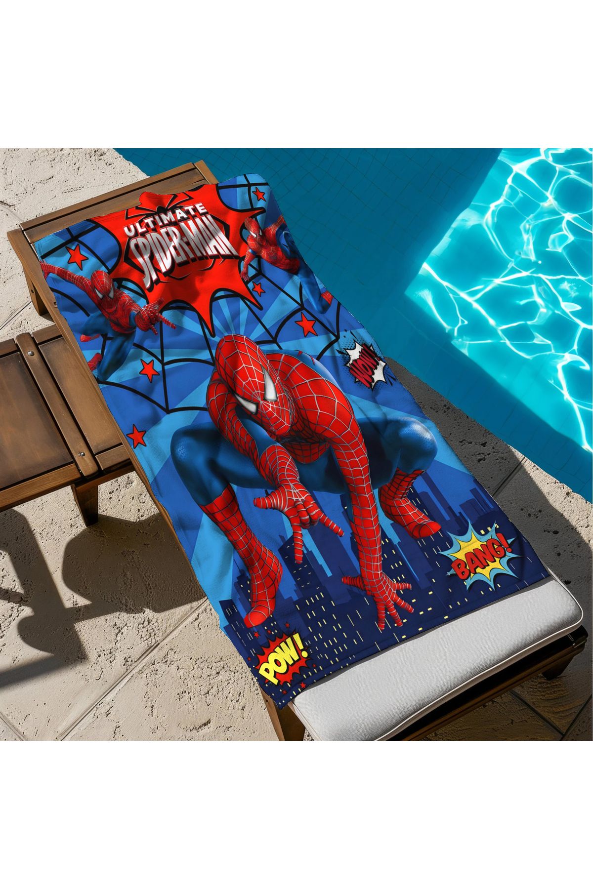 hediyechy GİFT DUVET COVER uçan adam baskılı piaj havlusu