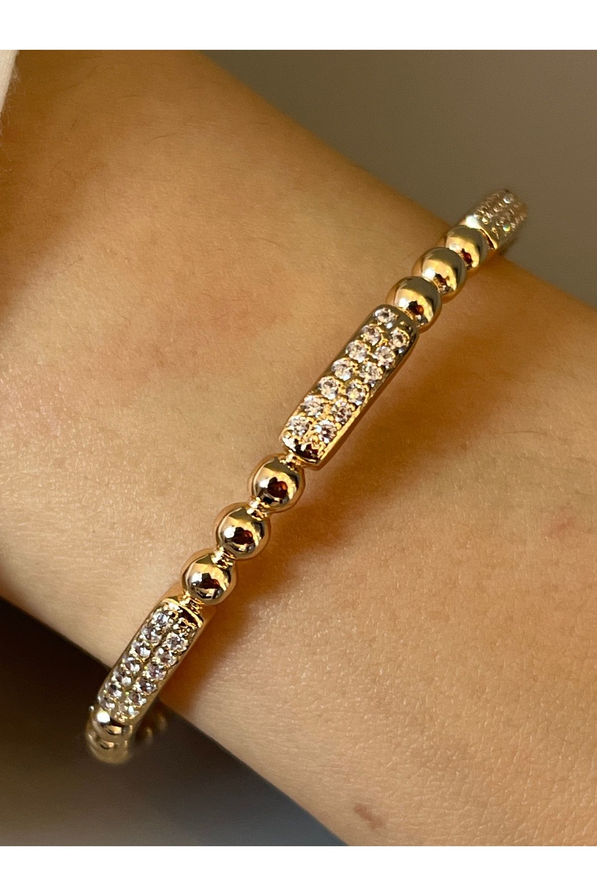 Ayse Jewels Taş Detaylı Kelepçe Bileklik