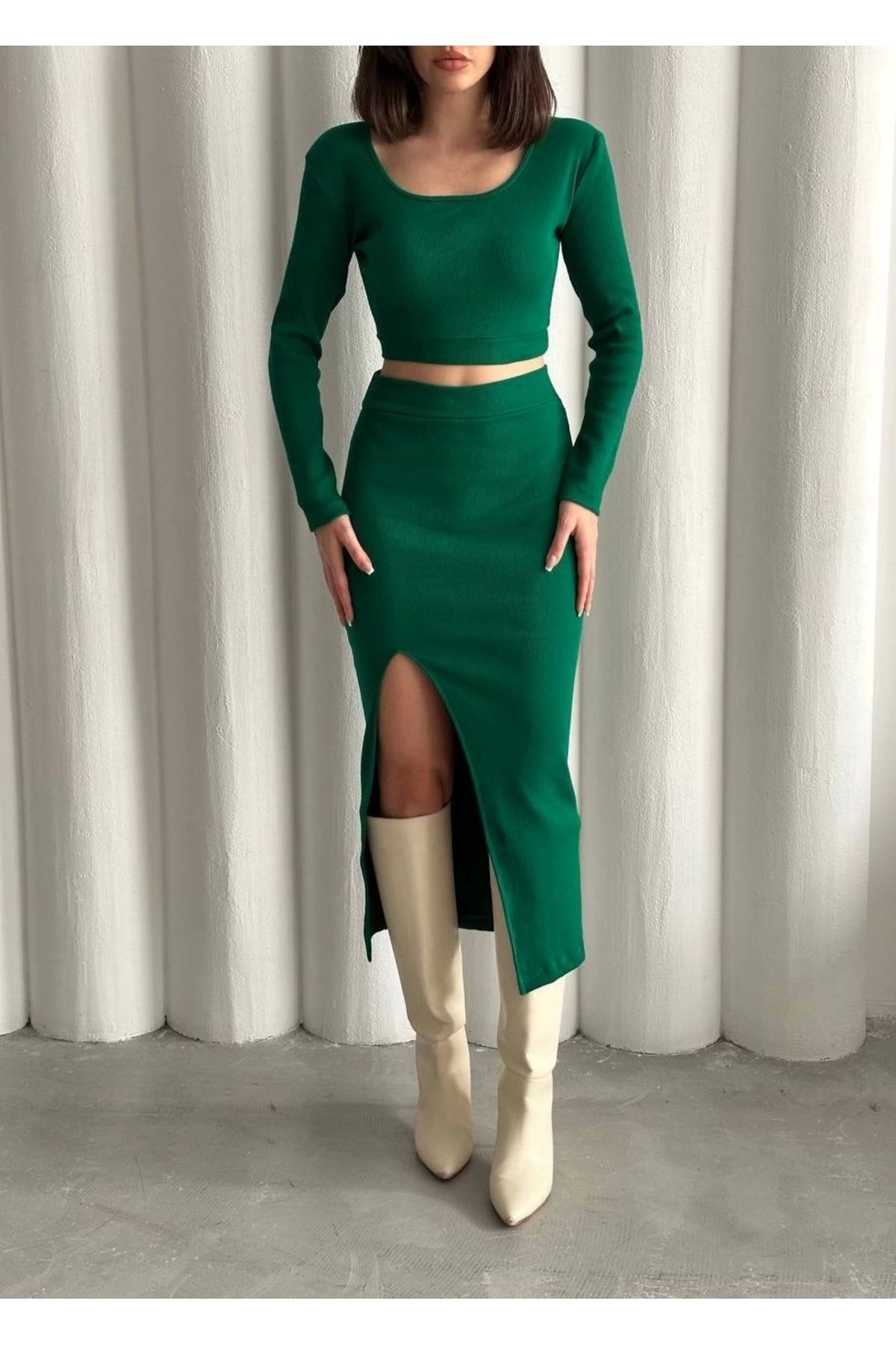 OurStyles Kolllu alt üst takım
