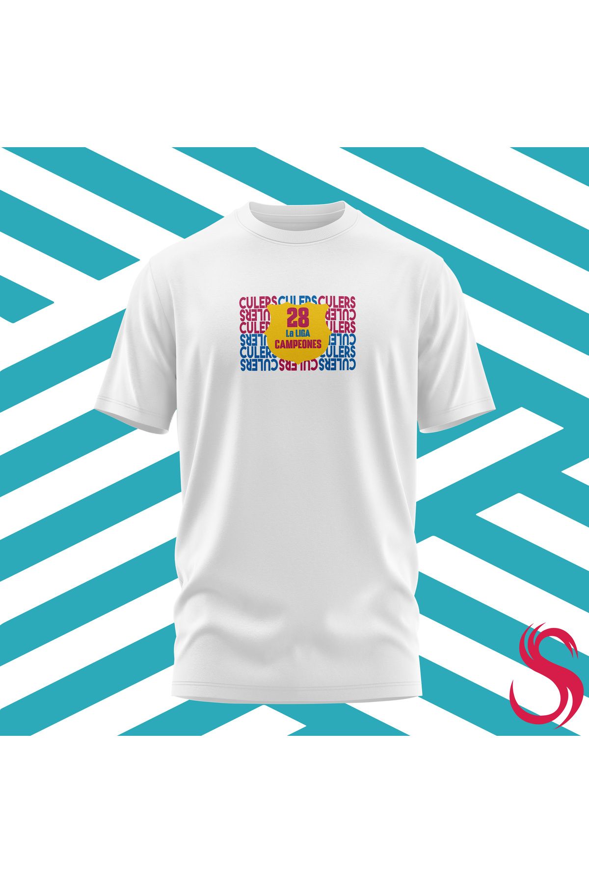 Scudetto T-Shirt Barcelona Culers Campenos Unısex Tişört