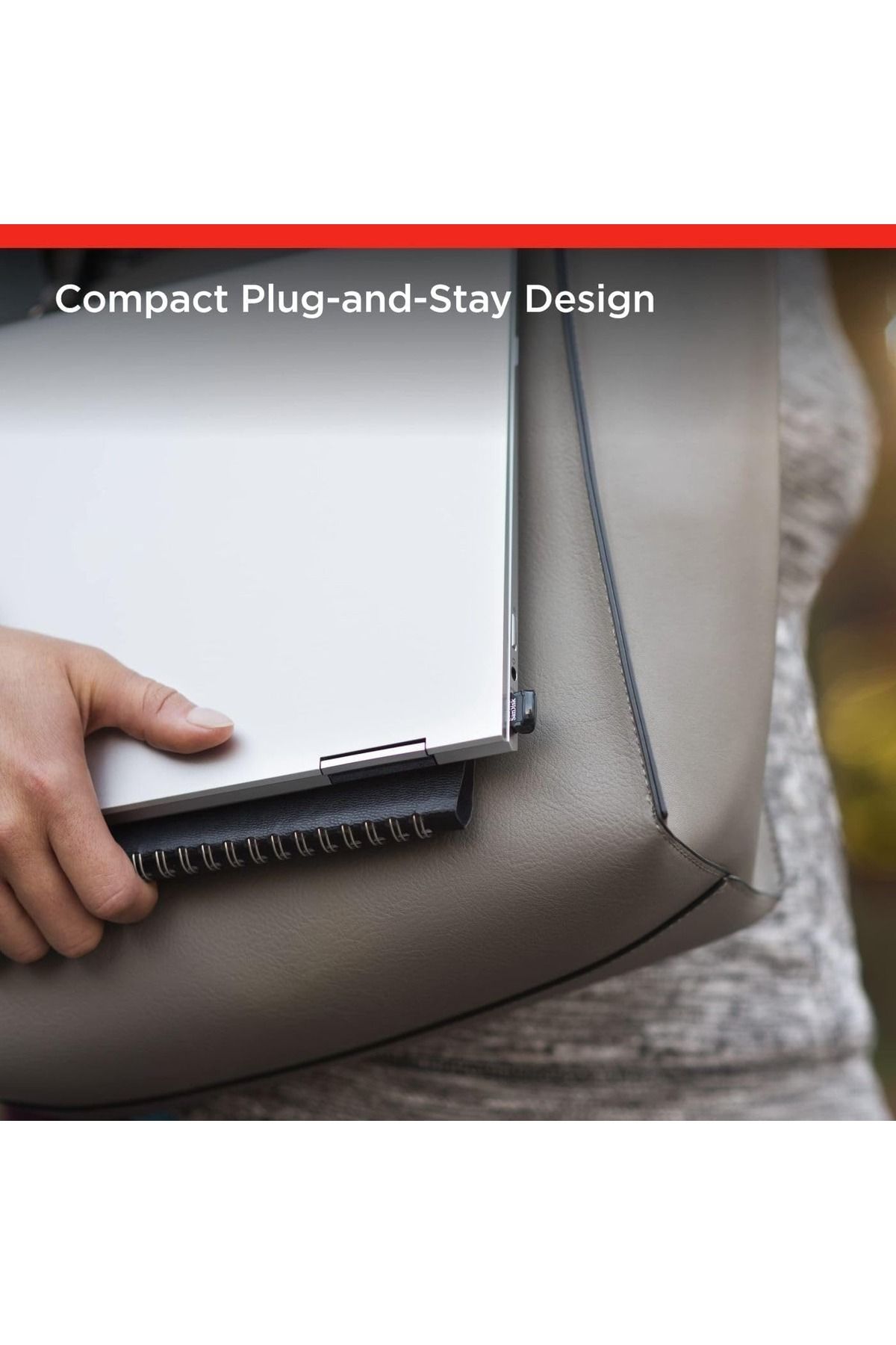 SanDisk-SanDisk Ultra Fit 32GB USB 3.2 Gen 1 Flash Drive – 400MB/s Speed, Compact Plug-and-Stay Design 5